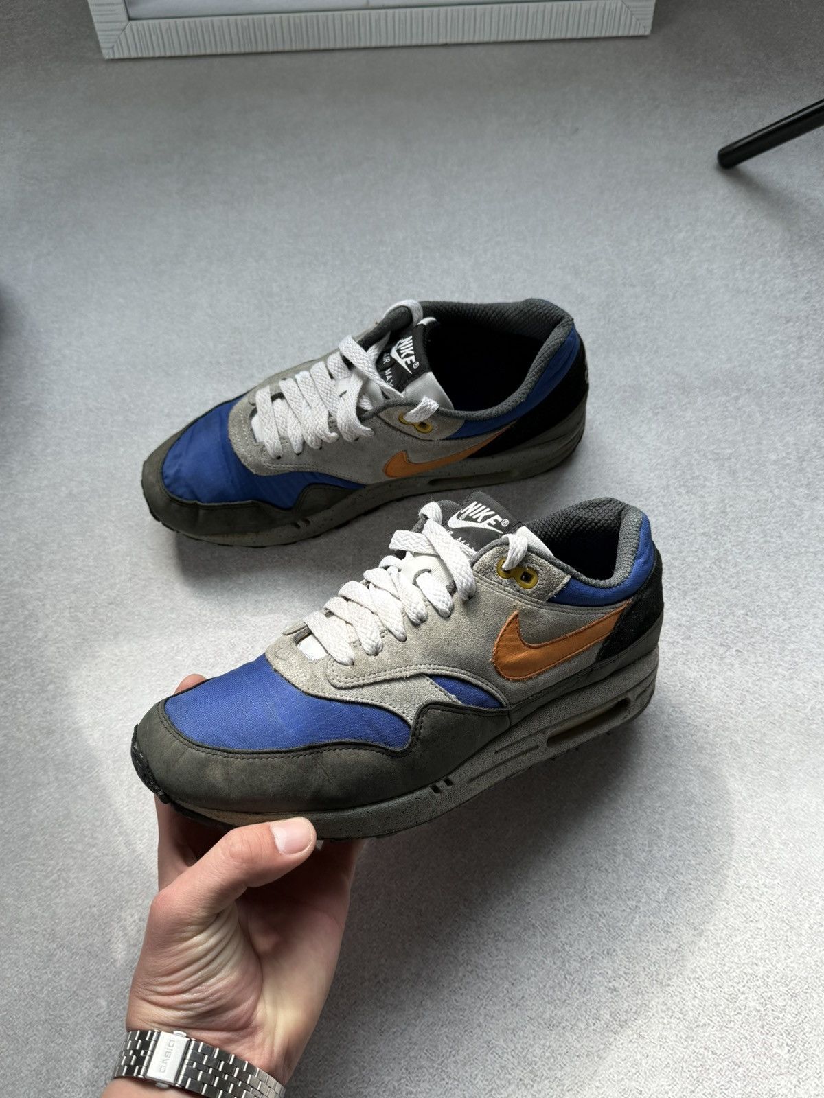 Nike Nike Air Max 1 Skulls Pack Old Royal Black Anthracite RARE Size US 8 / EU 41 - 10 Thumbnail