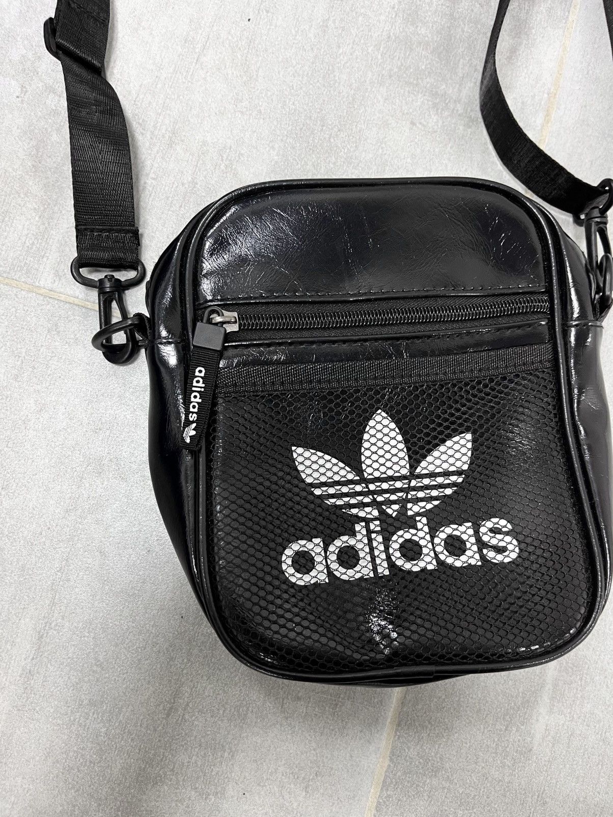 Adidas Vintage Adidas Shoulder Eco Leather Bag Style Retro Firebird Size ONE SIZE - 4 Thumbnail