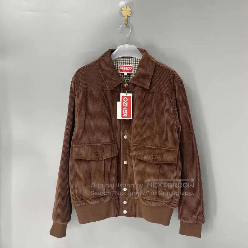 Kenzo KENZO Brown Cotton Men's Jacket XL . Size US XL / EU 56 / 4 - 1 Thumbnail