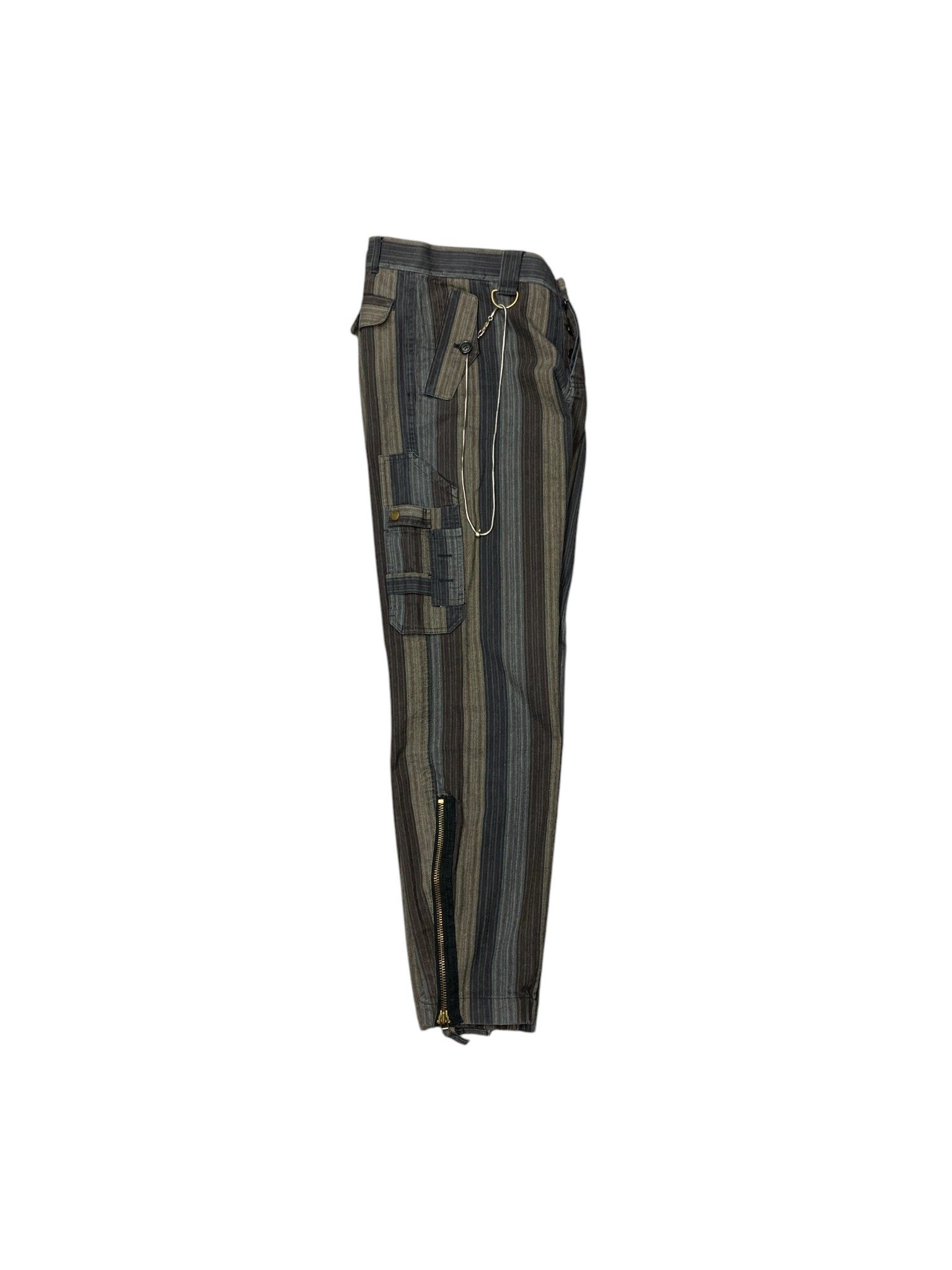 Jean Paul Gaultier Jean Paul Gaultier vintage striped cargo pants size M/32 Size US 32 / EU 48 - 6 Thumbnail