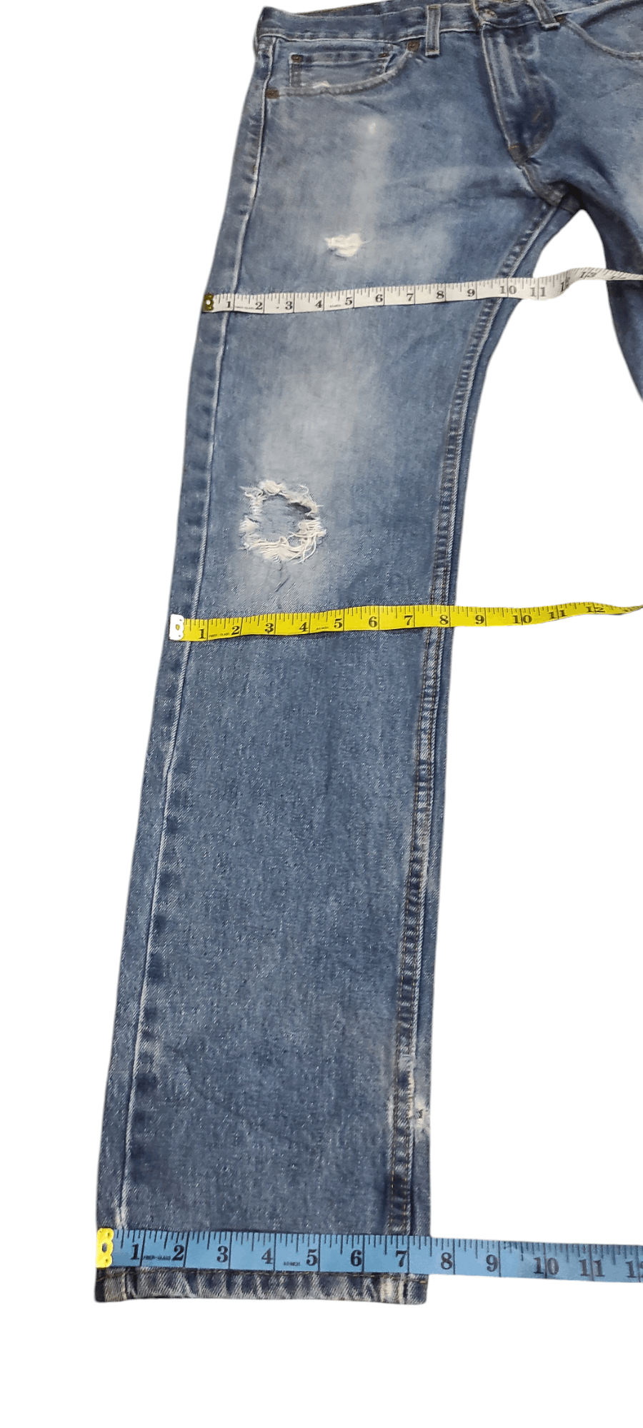 Levi's Vintage Distressed Levis 505 Dirty Washed Size US 32 / EU 48 - 8 Thumbnail