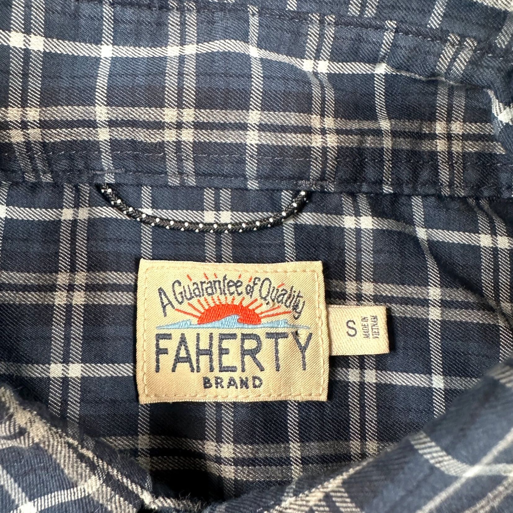 Faherty Faherty Shirt Navy Blue Plaid Button-Up Small Mens Long Sleeve Casual Size US S / EU 44-46 / 1 - 3 Thumbnail