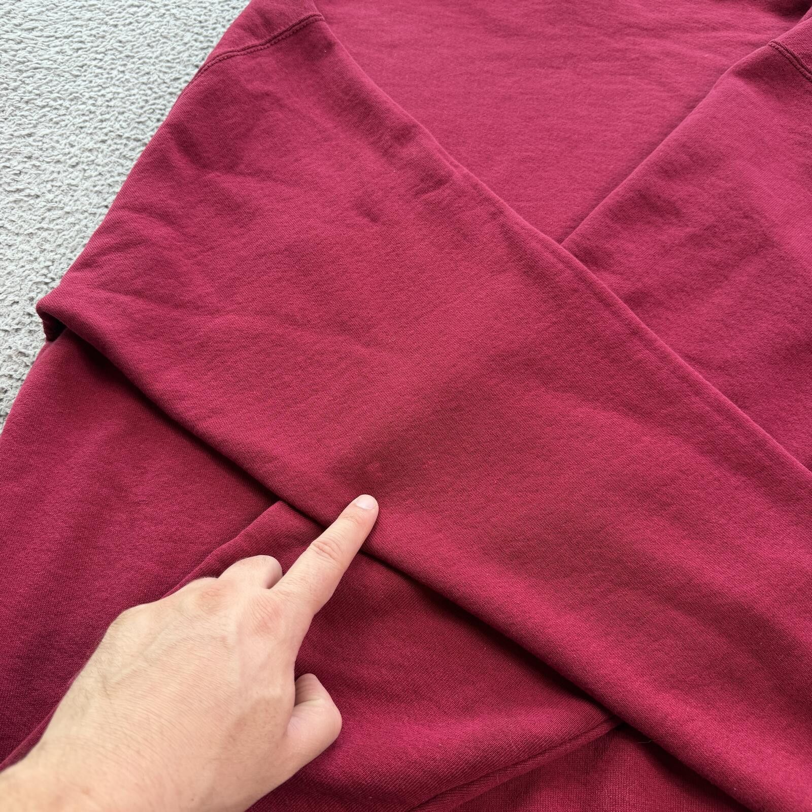 Wilson Vintage 90s Wilson Sweatshirt Red Faded Made in USA XL Size US XL / EU 56 / 4 - 5 Thumbnail