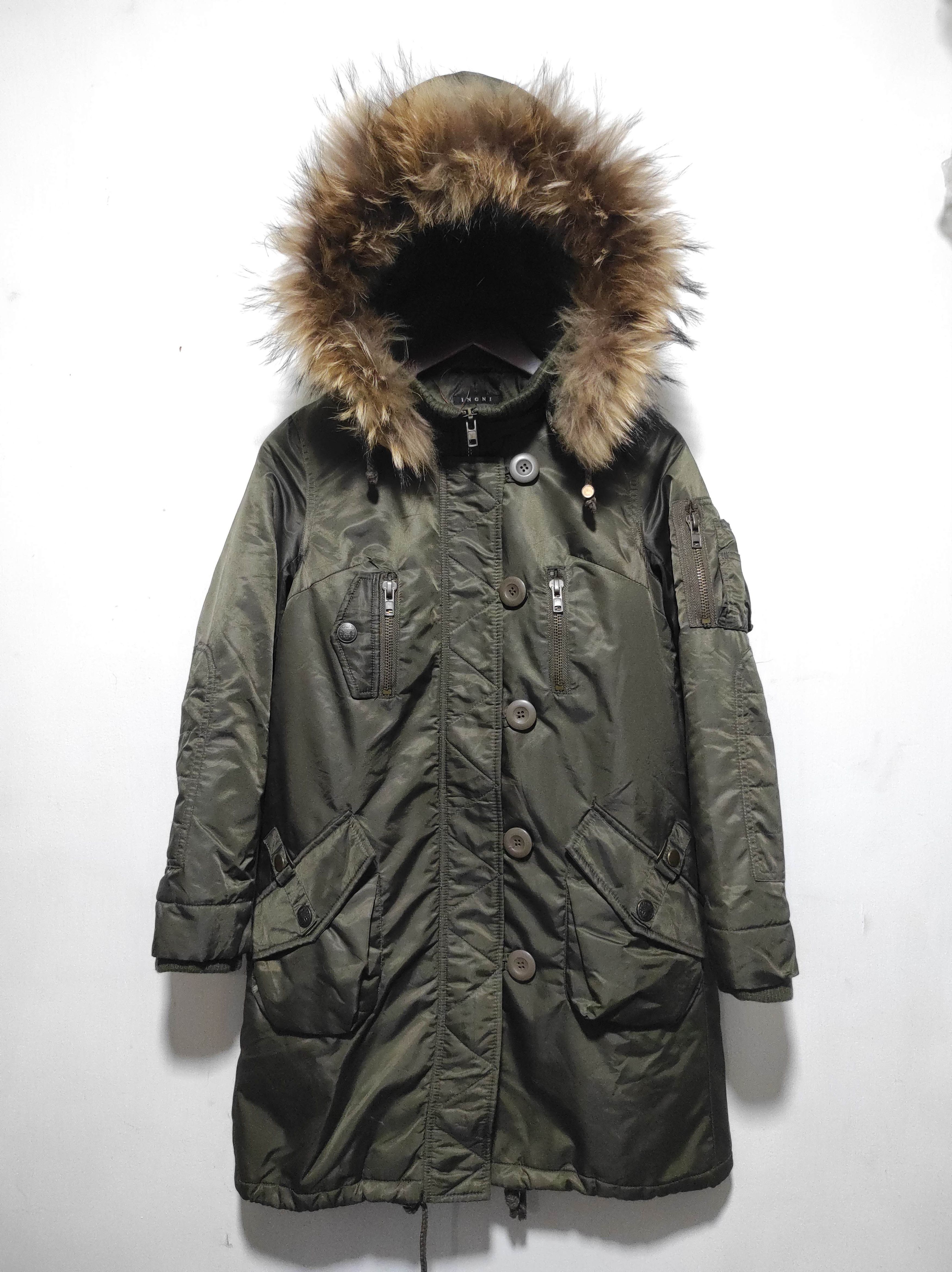 Le Grande Bleu (L.G.B.) INGNI Double Zip fur hoodie parka jacket LGB style Size US S / EU 44-46 / 1 - 3 Thumbnail