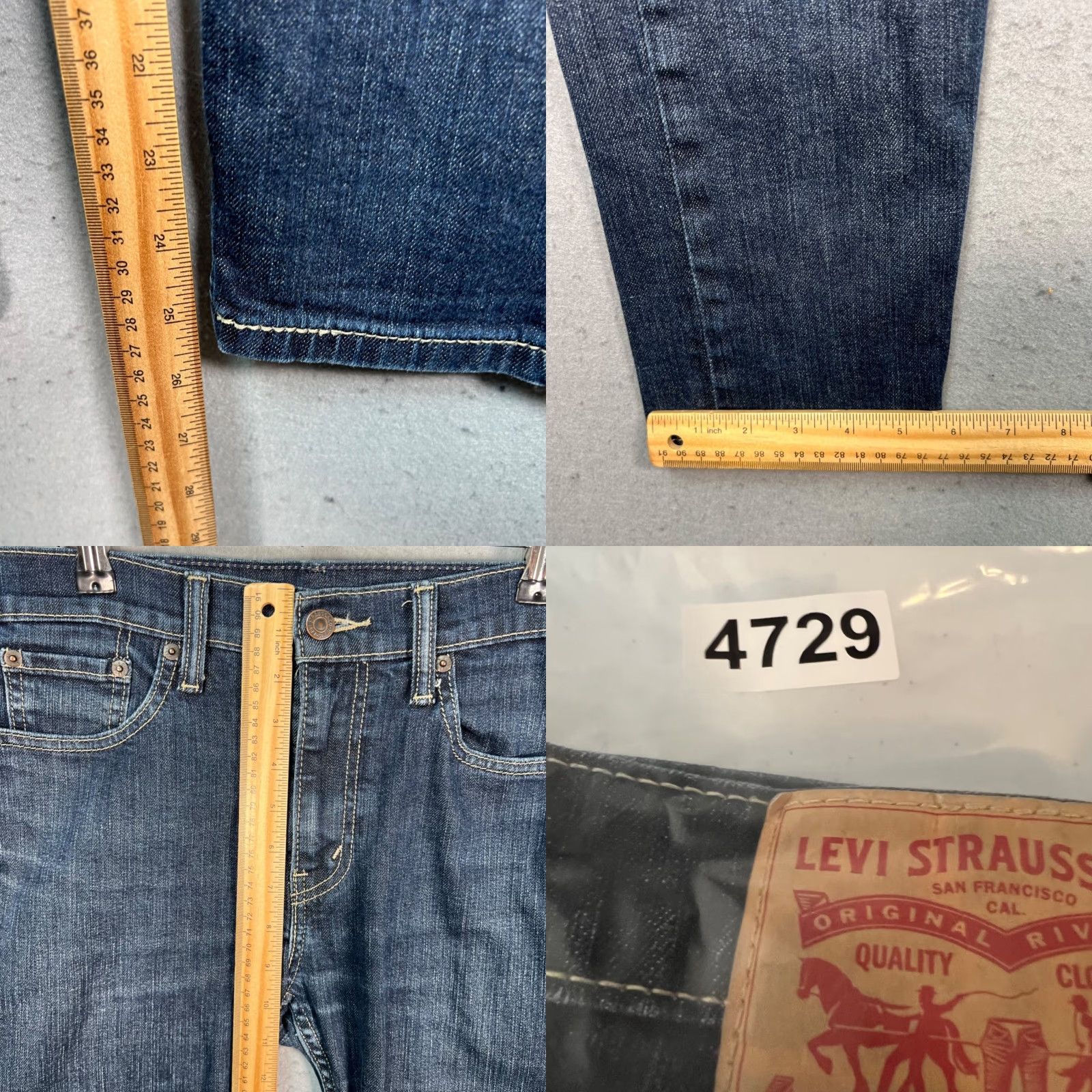 Levi's Levi's 510 Mens Jeans Indigo Blue Cotton Denim 30 Skinny Slim 5-Pocket Stretch Denim Rise Mid Vintage No Size US 30 / EU 46 - 8 Thumbnail