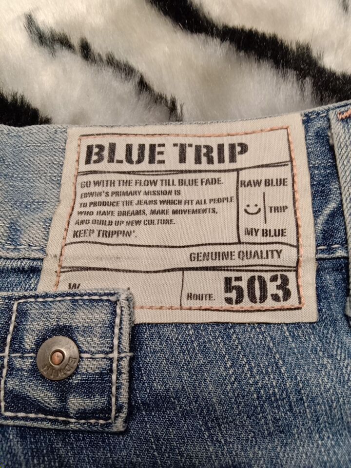 Edwin Buckle Back Low Rise Edwin Blue Trip 503 Size 30" / US 8 / IT 44 - 8 Thumbnail