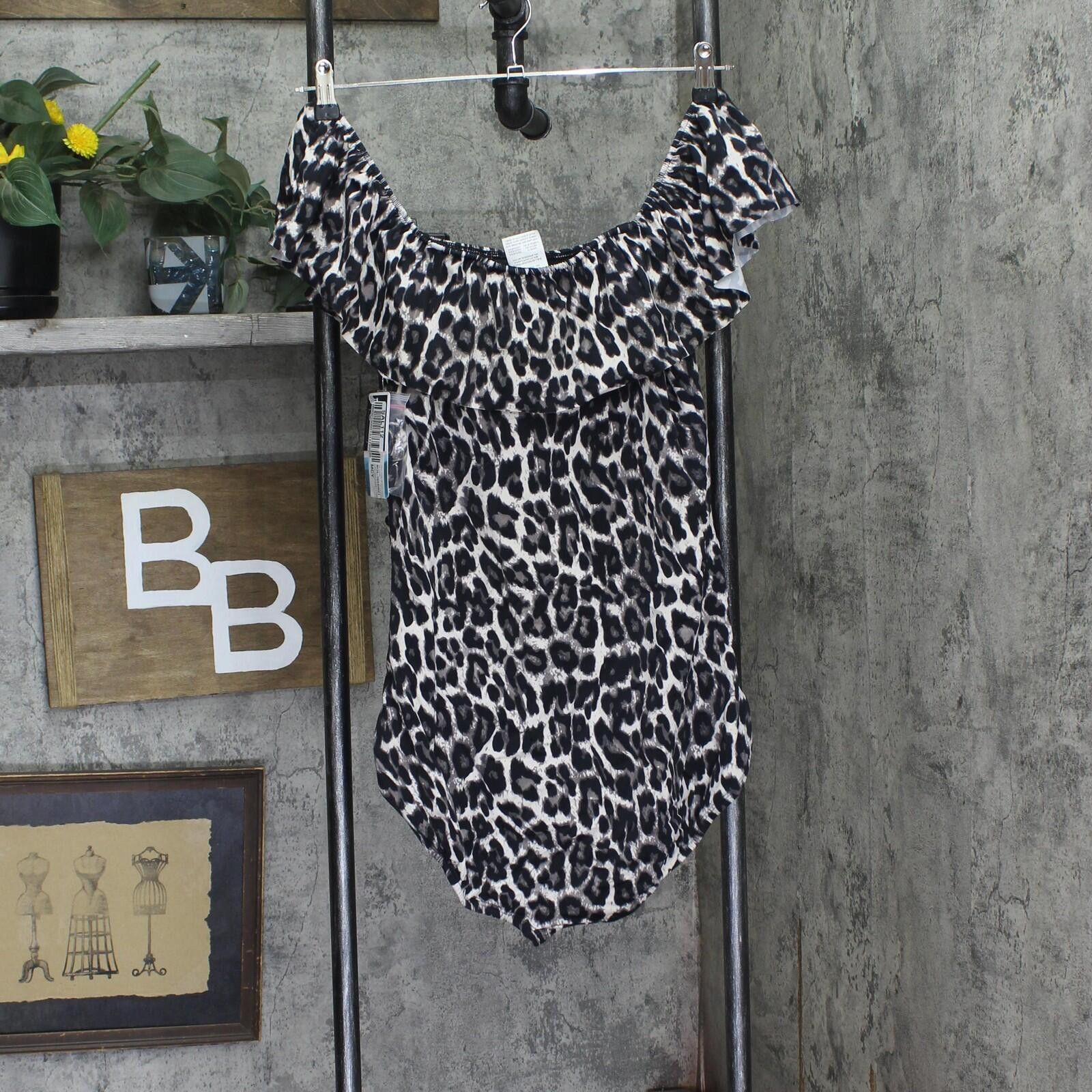 Other Swim Solutions Piece Swim Leaping Leopards Black Multi 18w Size ONE SIZE - 2 Thumbnail