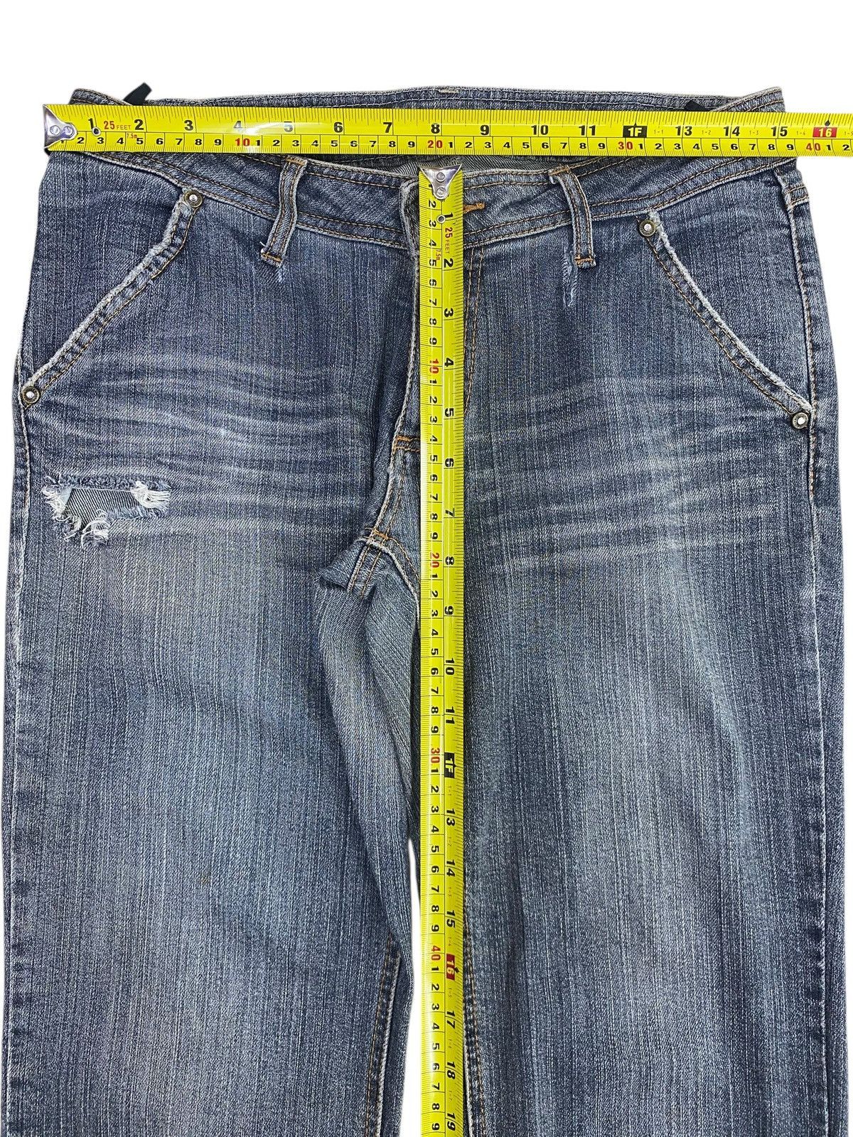 Japanese Brand Japanese Brand Blue Wash Style Flare Jeans Size US 30 / EU 46 - 6 Thumbnail