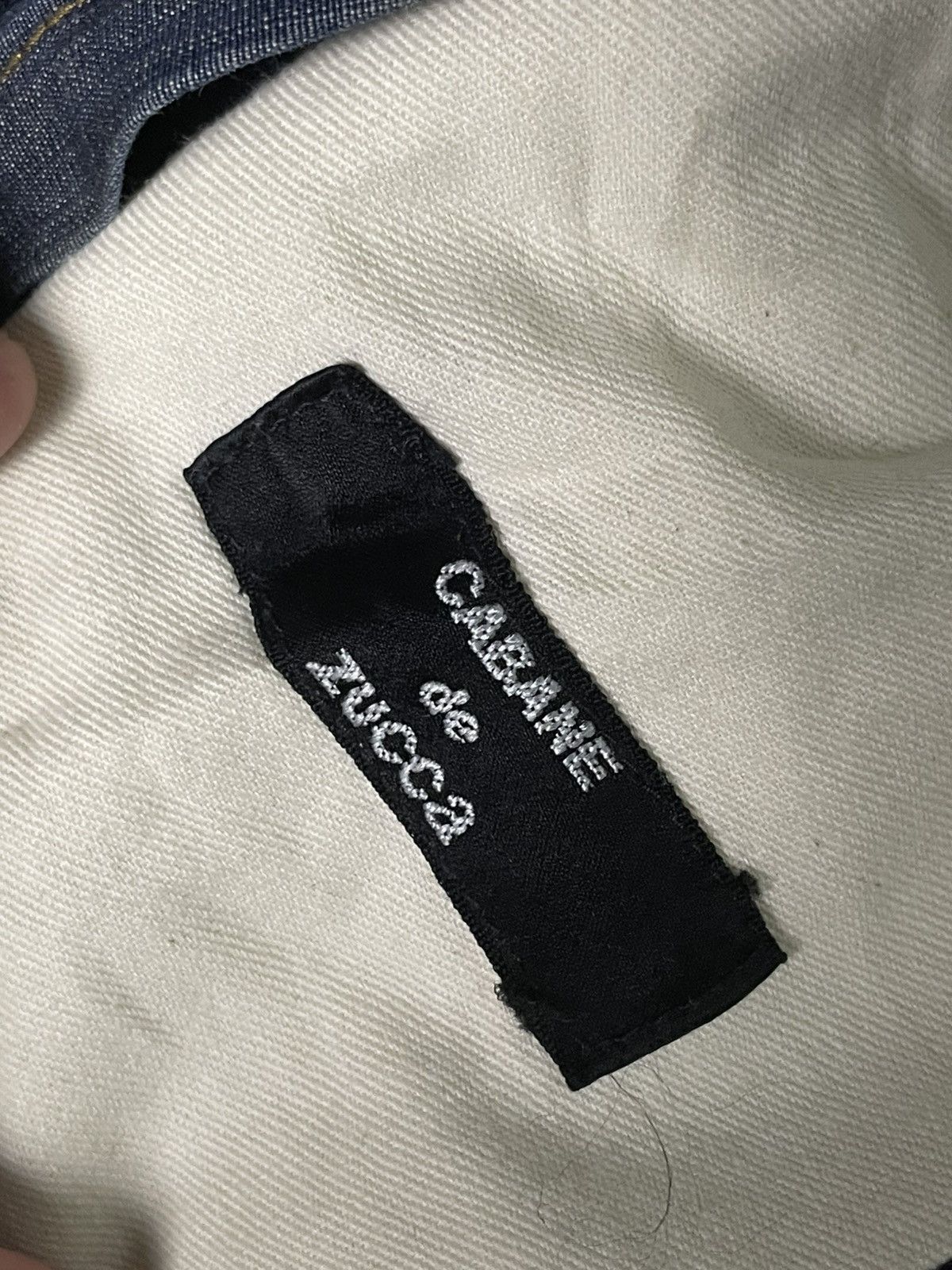 CABANE de ZUCCa × Japanese Brand × Vintage Cabane De Zucca Side Tape Pattern Jeans (104) Size US 34 / EU 50 - 8 Thumbnail