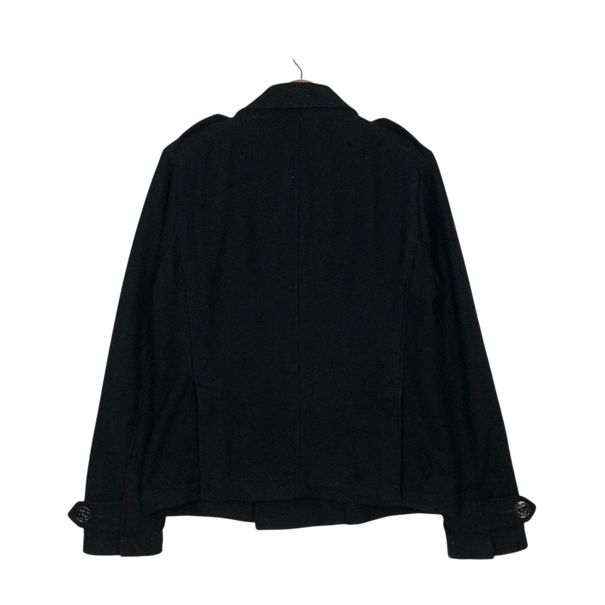 PPFM 📌Rich Black Vintage Wool Chore Jacket PPFM Issey Miyake Size US M / EU 48-50 / 2 - 9 Thumbnail