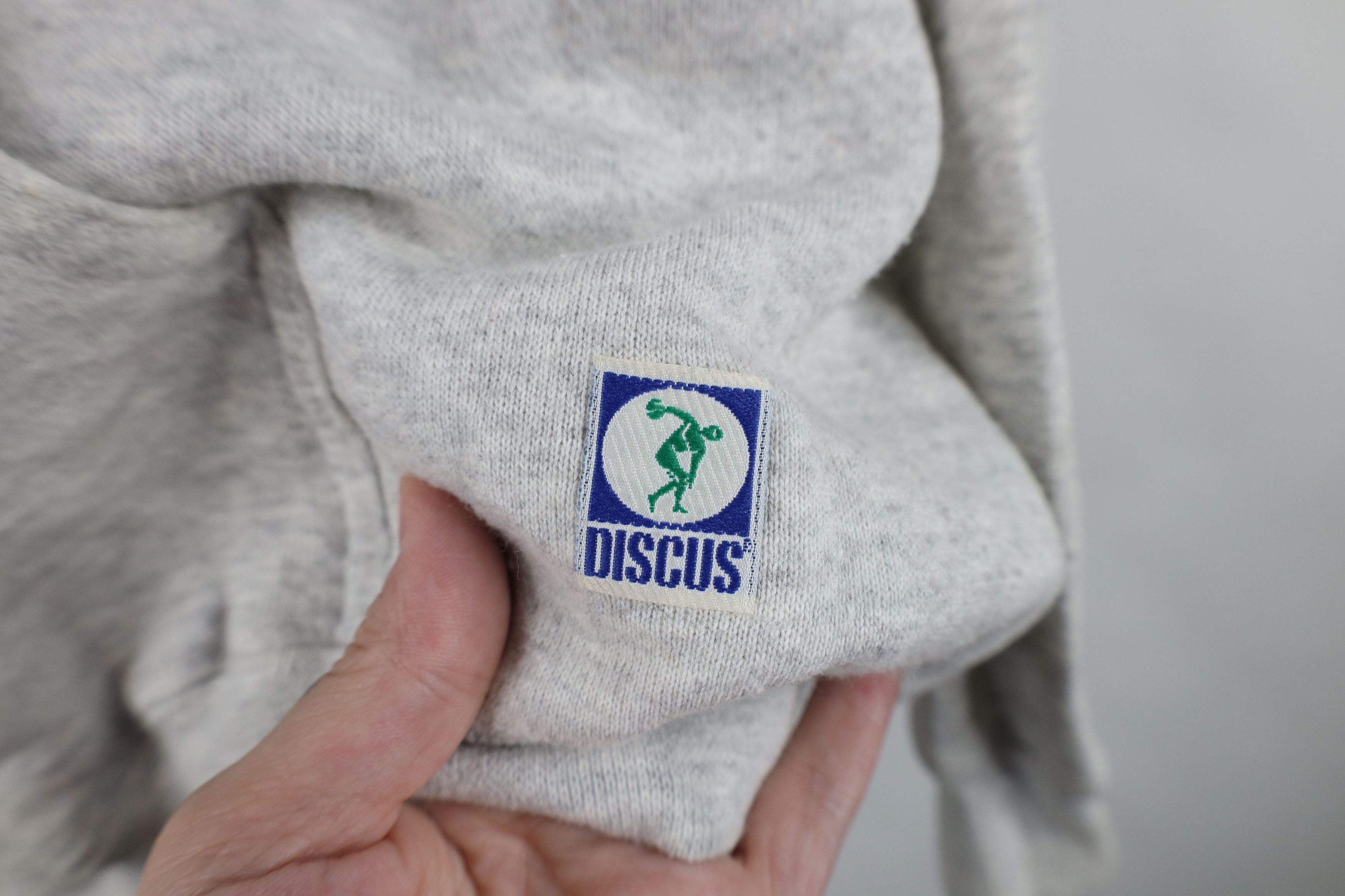 Vintage Vintage 90s Streetwear Hoodie Sweatshirt Heather Gray USA Size US L / EU 52-54 / 3 - 5 Thumbnail