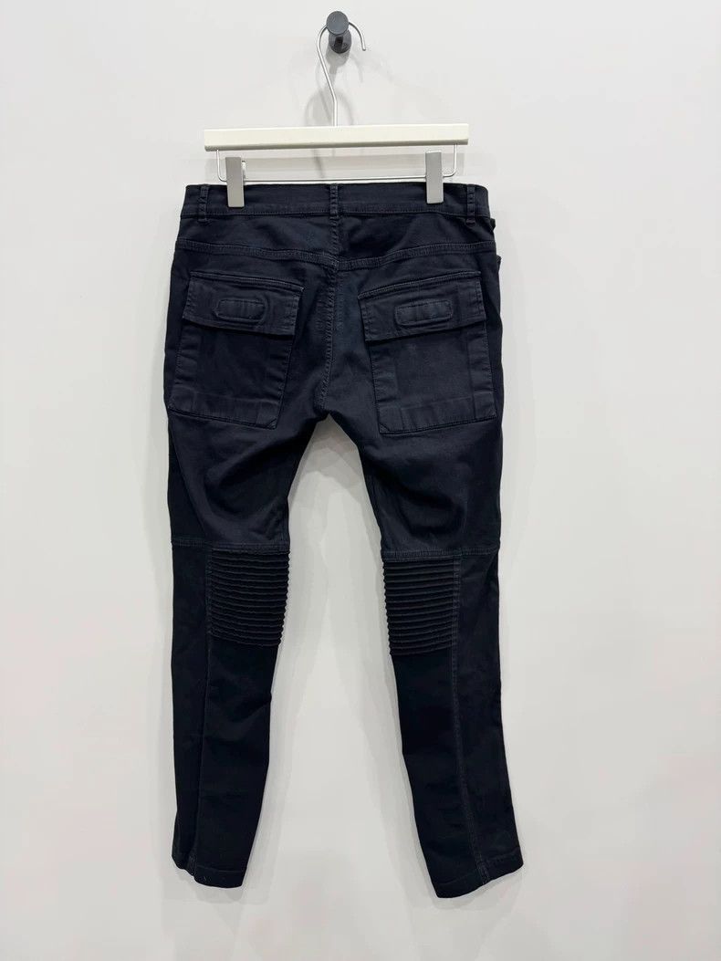 Rick Owens Rick Owens Black Motorcycle Denim Pants Size 32-2505 Size US 32 / EU 48 - 2 Thumbnail