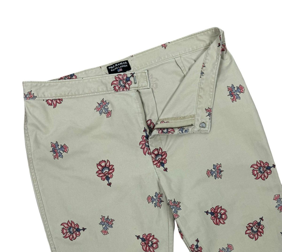 Polo Ralph Lauren × Vintage Polo Jeans Co. Ralph Lauren Vintage Pants Wide Leg Printed Size 34" / US 12 / IT 48 - 7 Thumbnail