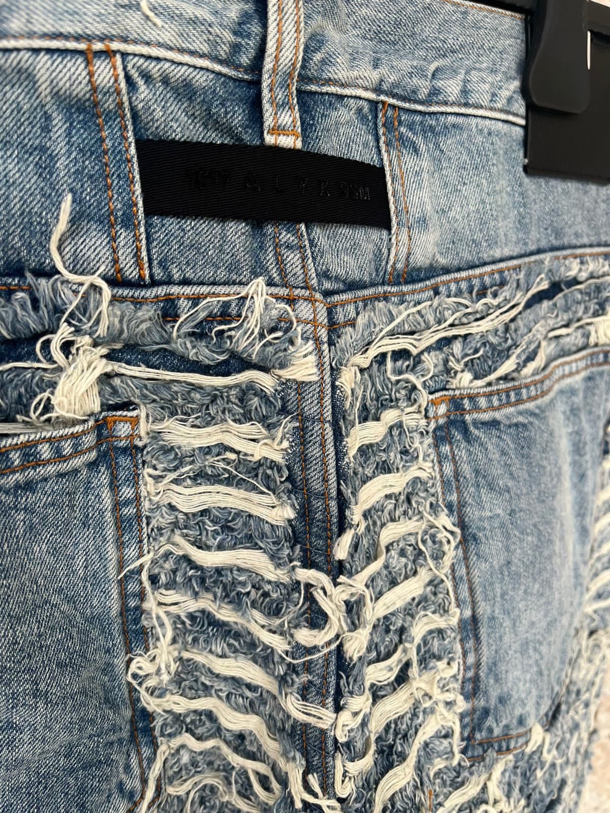 Alyx × Blackmeans 6 Pocket Blackmeans Distressed & Frayed Denim in Blue Size US 36 / EU 52 - 22 Thumbnail