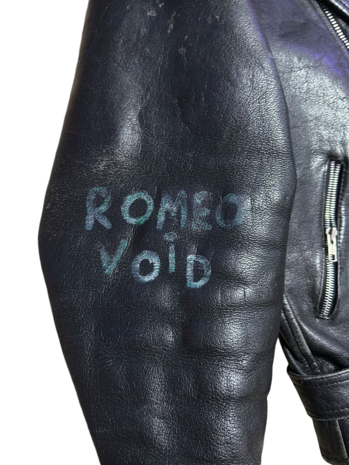 Enfants Riches Deprimes ERD 1/1 “Romeo Void” Hand Painted Leather Jacket Size US XL / EU 56 / 4 - 10 Thumbnail
