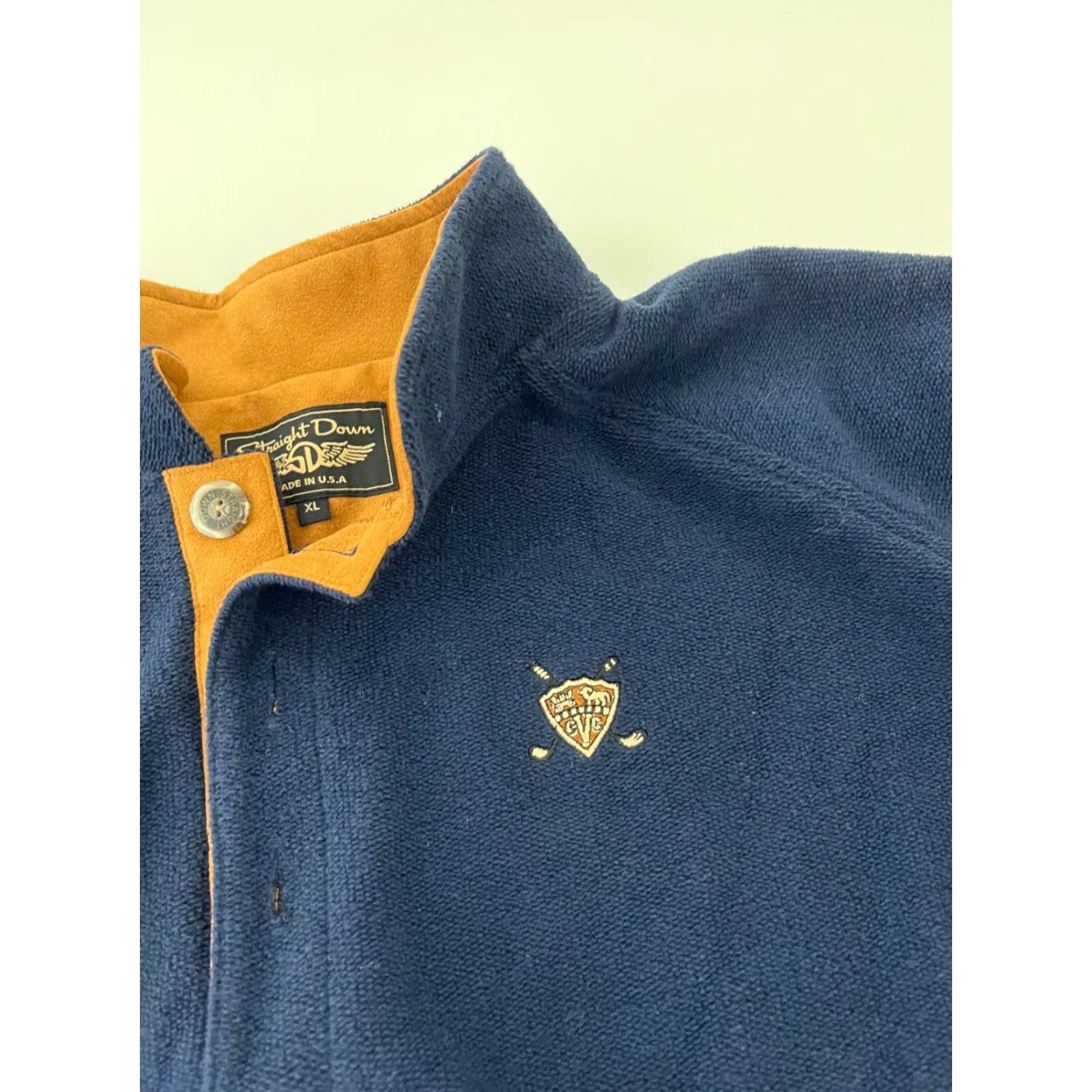 Vintage VINTAGE Straight Down 90s Y2K Golf Fleece Henley Sweatshirt Pullover Jacket Mens XL Blue Size US XL / EU 56 / 4 - 3 Thumbnail