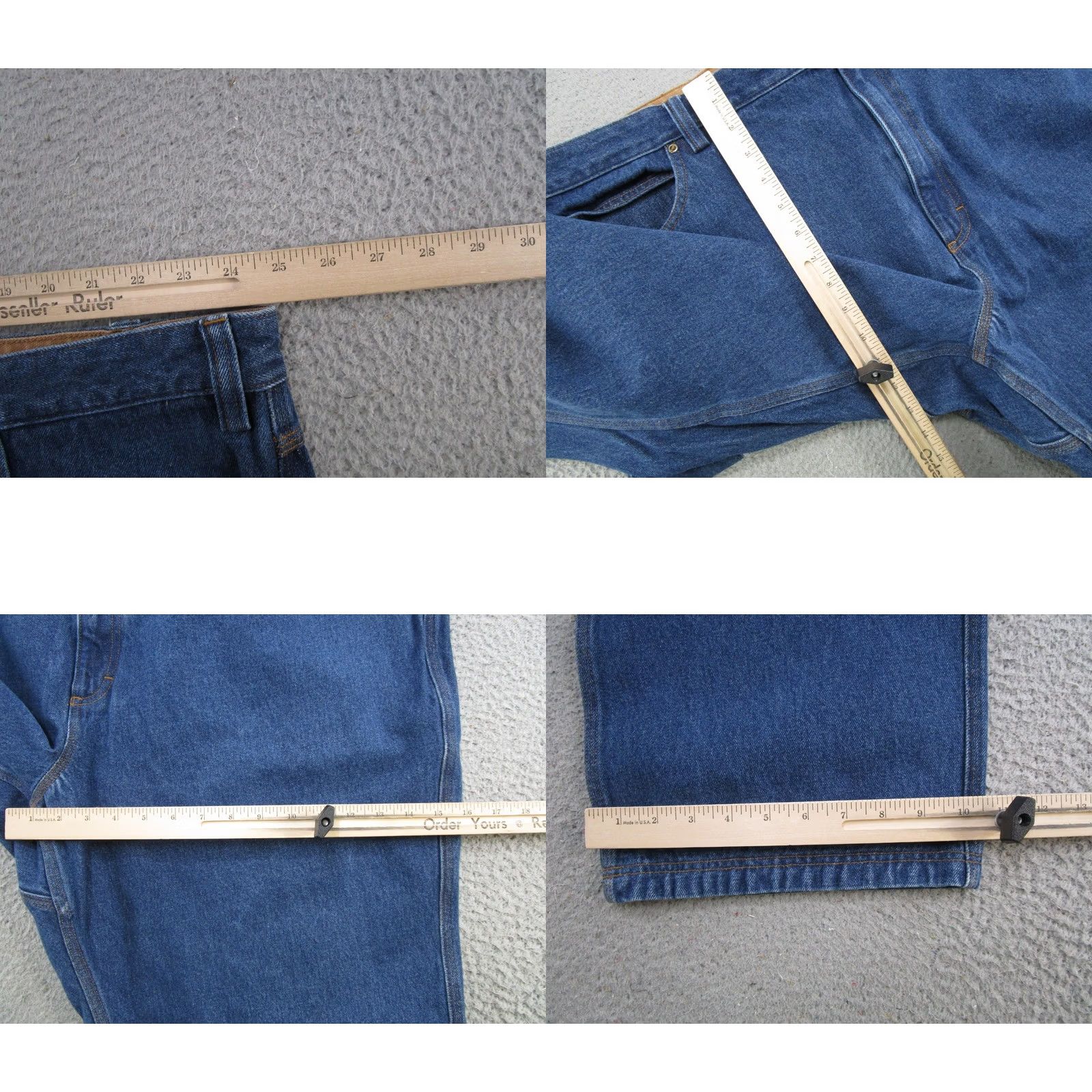 CO Duluth Men Jeans Ballroom 50x30 Relaxed Denim Blue NWT USA 5-Pocket Modern Straight Jeans Mens Size US 34 / EU 50 - 8 Thumbnail