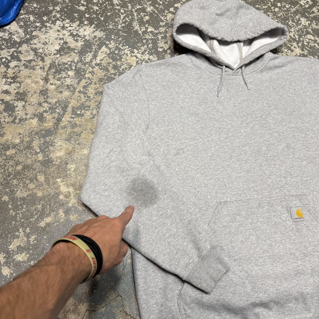 Carhartt Vintage Carhartt Grey Hoodie Sweatshirt Size US XL / EU 56 / 4 - 12 Thumbnail
