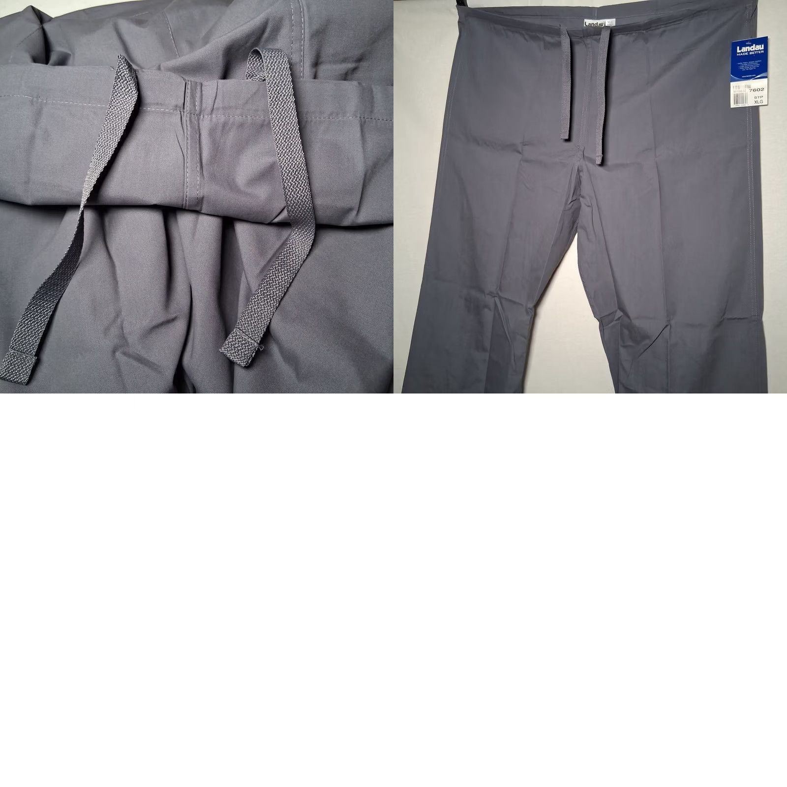 Vintage Landau Scrub Pants Men XL Gray Drawstring Workwear M113832 7602 STP M113832 7602 Landau Practitioner Medical Unisex Women XL Gray Pants Size US 36 / EU 52 - 8 Thumbnail