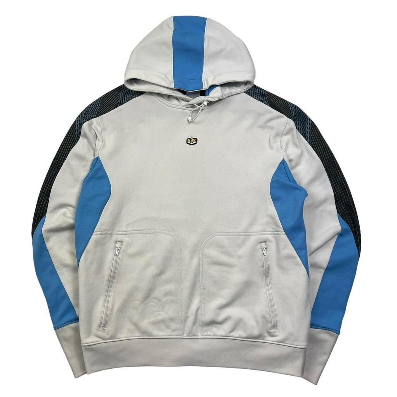 Nike Vintage 2000s Nike TN Laser Hoodie White & Blue - Medium Size US M / EU 48-50 / 2 - 1 Thumbnail