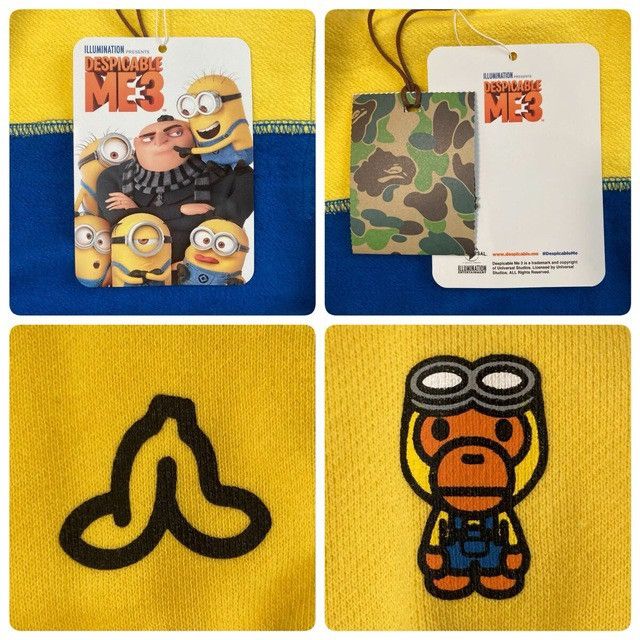 Bape BAPE × Minions Milo Full Zip Hoodie a bathing ape Size US S / EU 44-46 / 1 - 9 Thumbnail