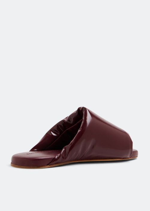 Bottega Veneta o1bcso1str0925 Cushion Mules in Red Size US 13 / EU 46 - 3 Thumbnail