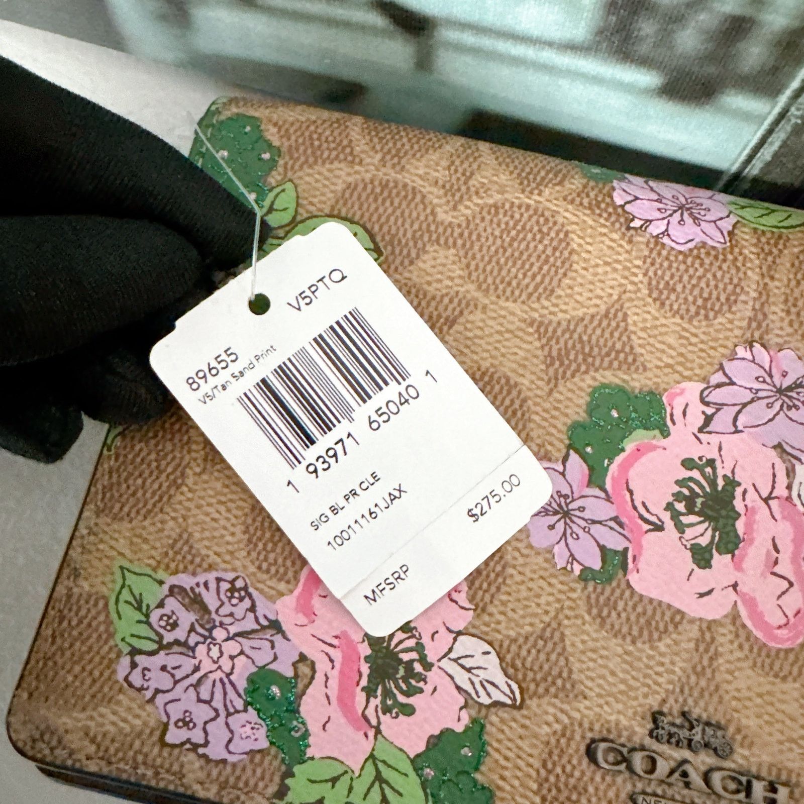 Coach Coach 89655 Callie Foldover Chain Clutch in Signature Canvas Size ONE SIZE - 6 Thumbnail