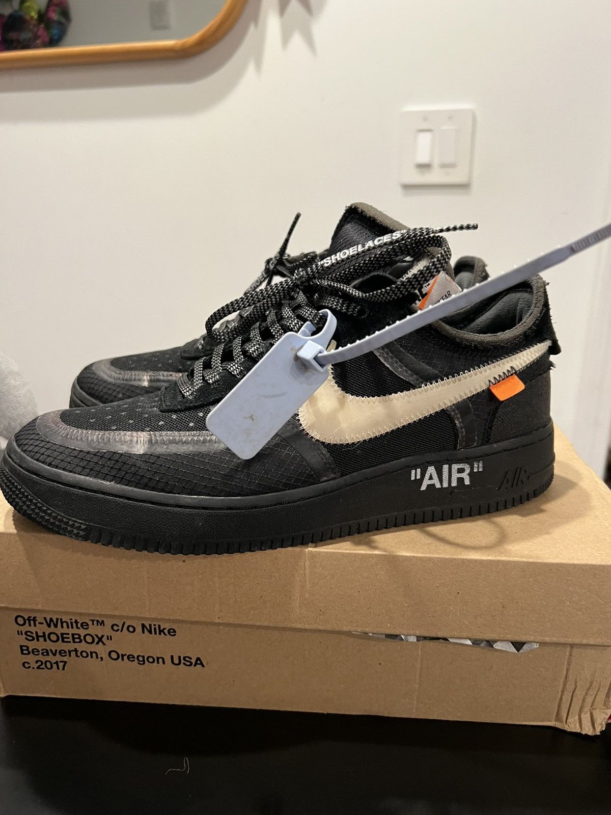 Nike × Off-White Holy Grailed Off White Nike Air Forces Size US 9.5 / EU 42-43 - 14 Thumbnail