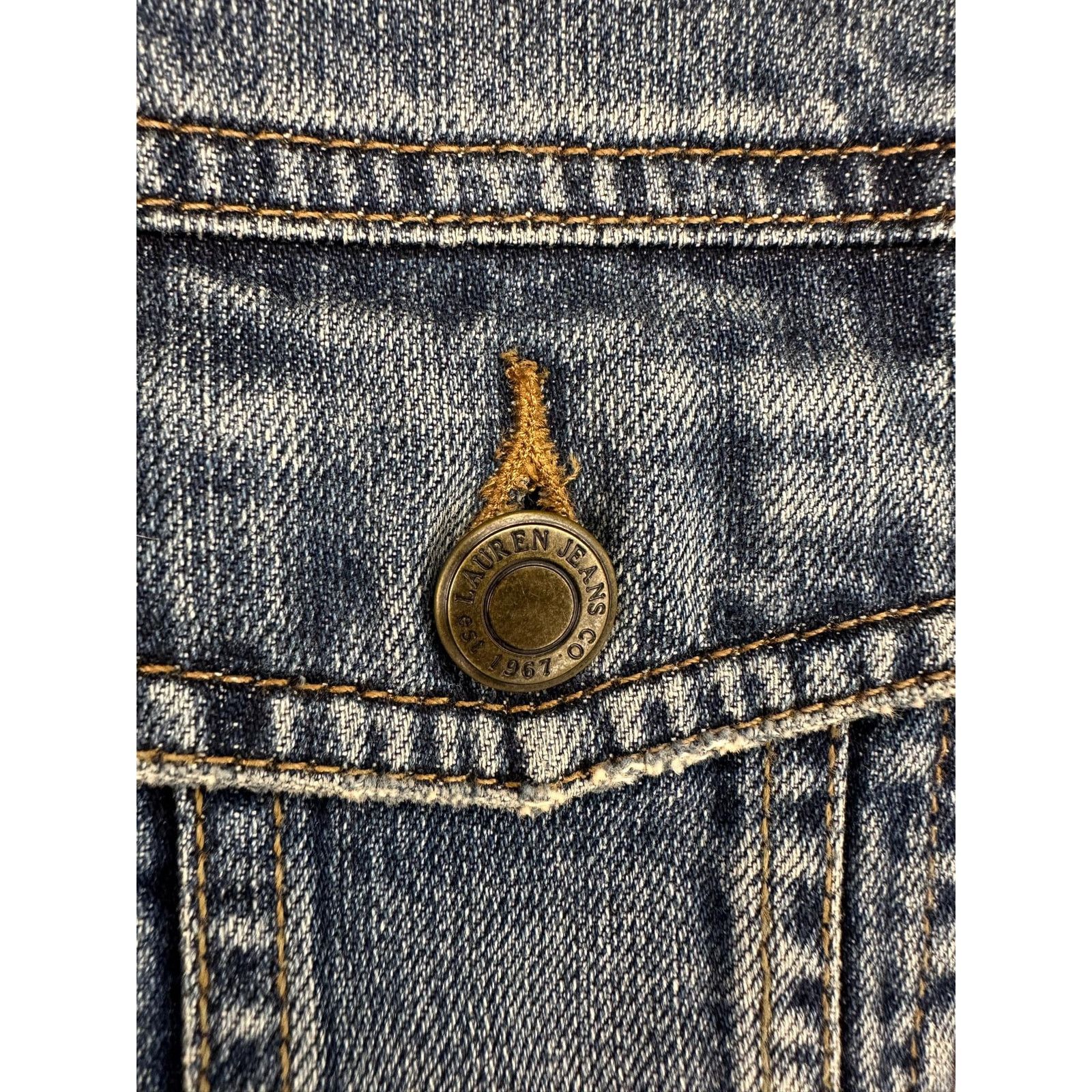 Ralph Lauren Lauren Jeans Co. Ralph Lauren Denim Jean Jacket Blue Women P Size S / US 4 / IT 40 - 4 Thumbnail