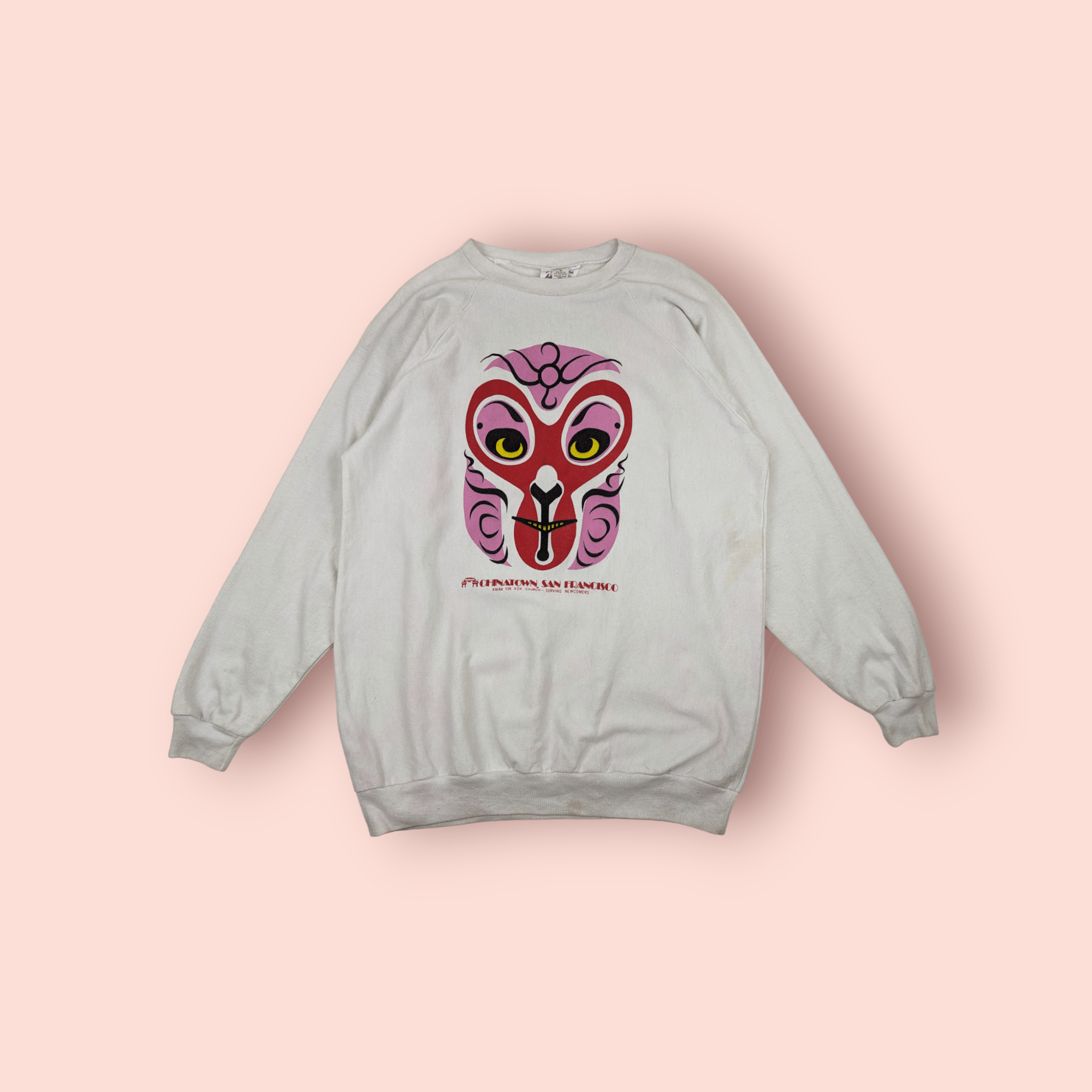 Vintage Vintage 90's CHINATOWN California Jumper Sweatshirt Size US L / EU 52-54 / 3 - 1 Thumbnail