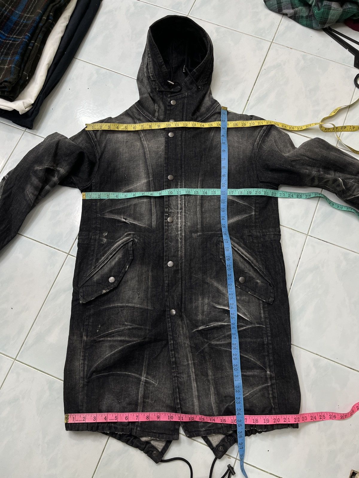 Le Grande Bleu (L.G.B.) 🔥🔥🔥ARCHIVE SEMANTIC DESING GHOST DENIM PARKA Size US M / EU 48-50 / 2 - 12 Thumbnail