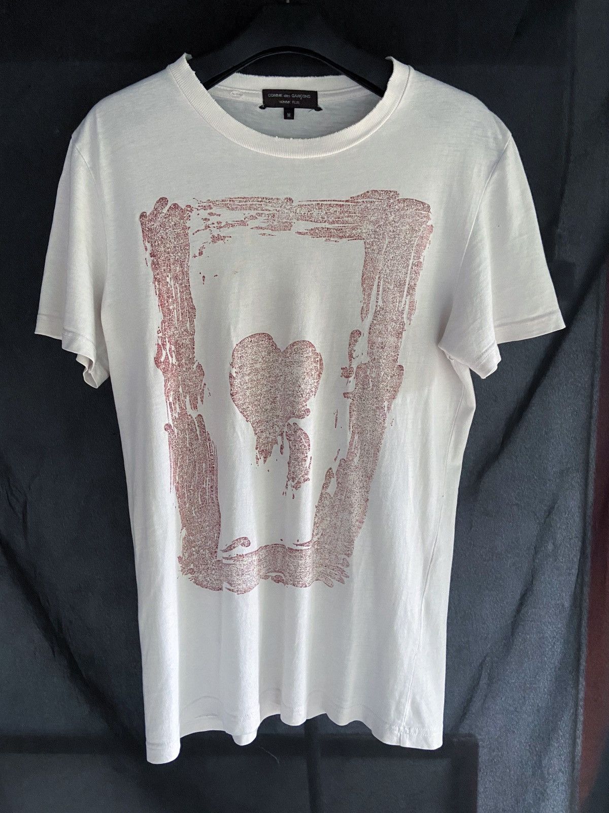 Comme des Garcons Homme Plus COMME DES GARCONS HOMME PLUS DISTRESSED LOVE TEE Size US M / EU 48-50 / 2 - 1 Thumbnail