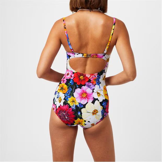 Dolce & Gabbana o1g2r1mq1024 Floral Print Underwire Swimsuit in Multicolor Size XS / US 0-2 / IT 36-38 - 4 Thumbnail
