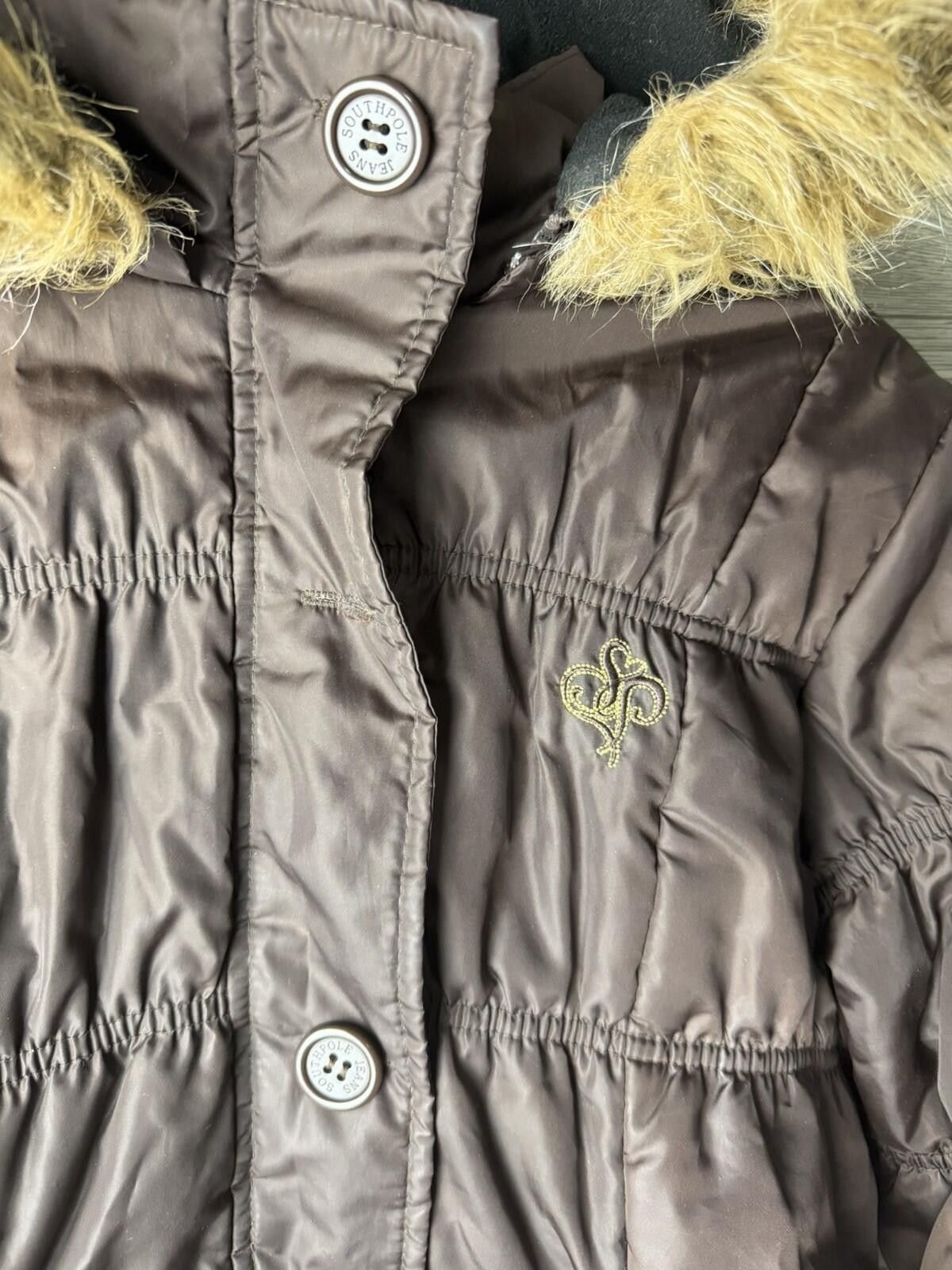 Southpole Vintage Southpole Jacket Womens M Brown Puffer Y2K Read Size XL / US 12-14 / IT 48-50 - 5 Thumbnail