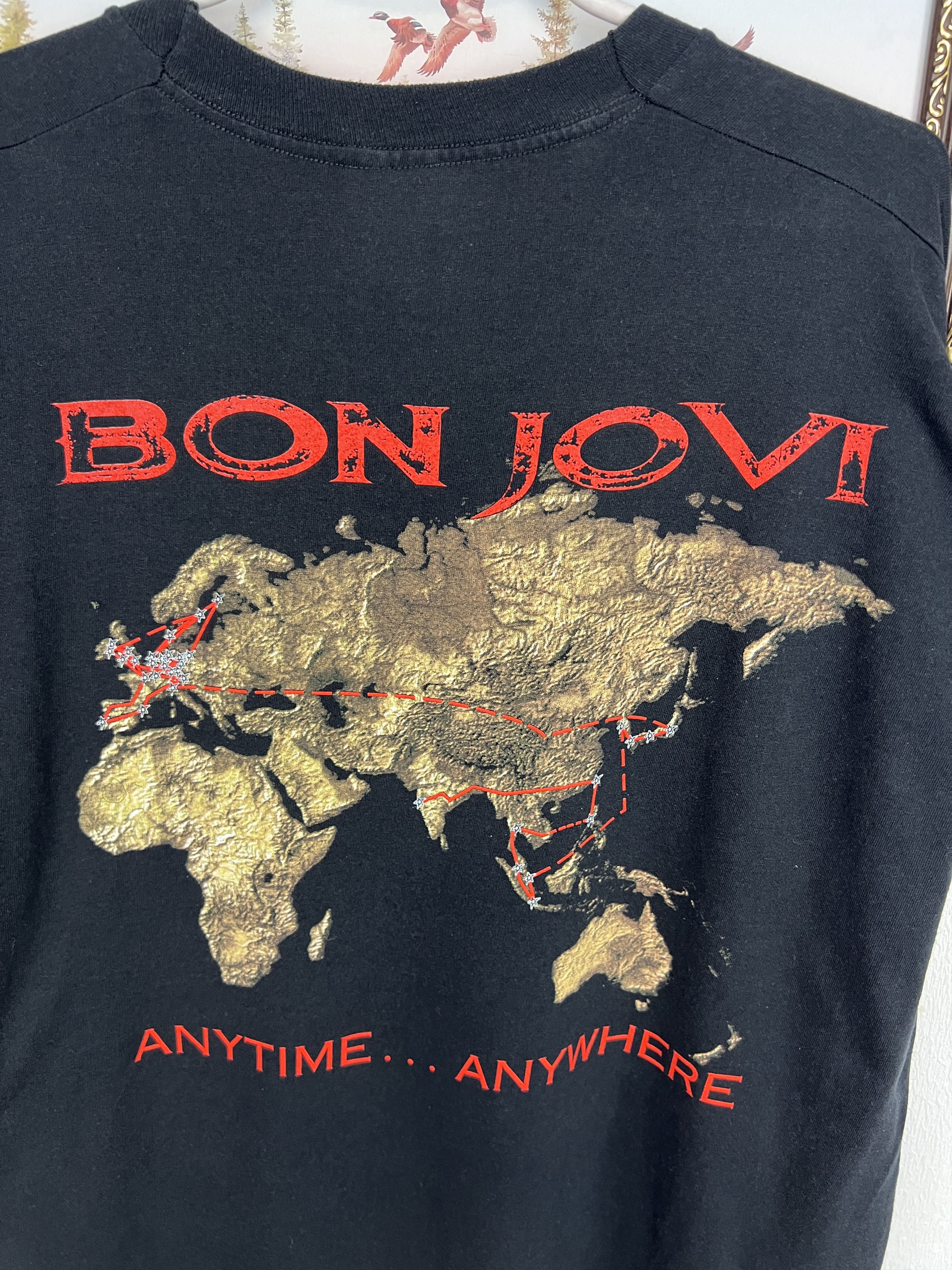 Vintage Vintage 90's Bon Jovi Cross Road European Shirt Tee Hype Size US XL / EU 56 / 4 - 14 Thumbnail