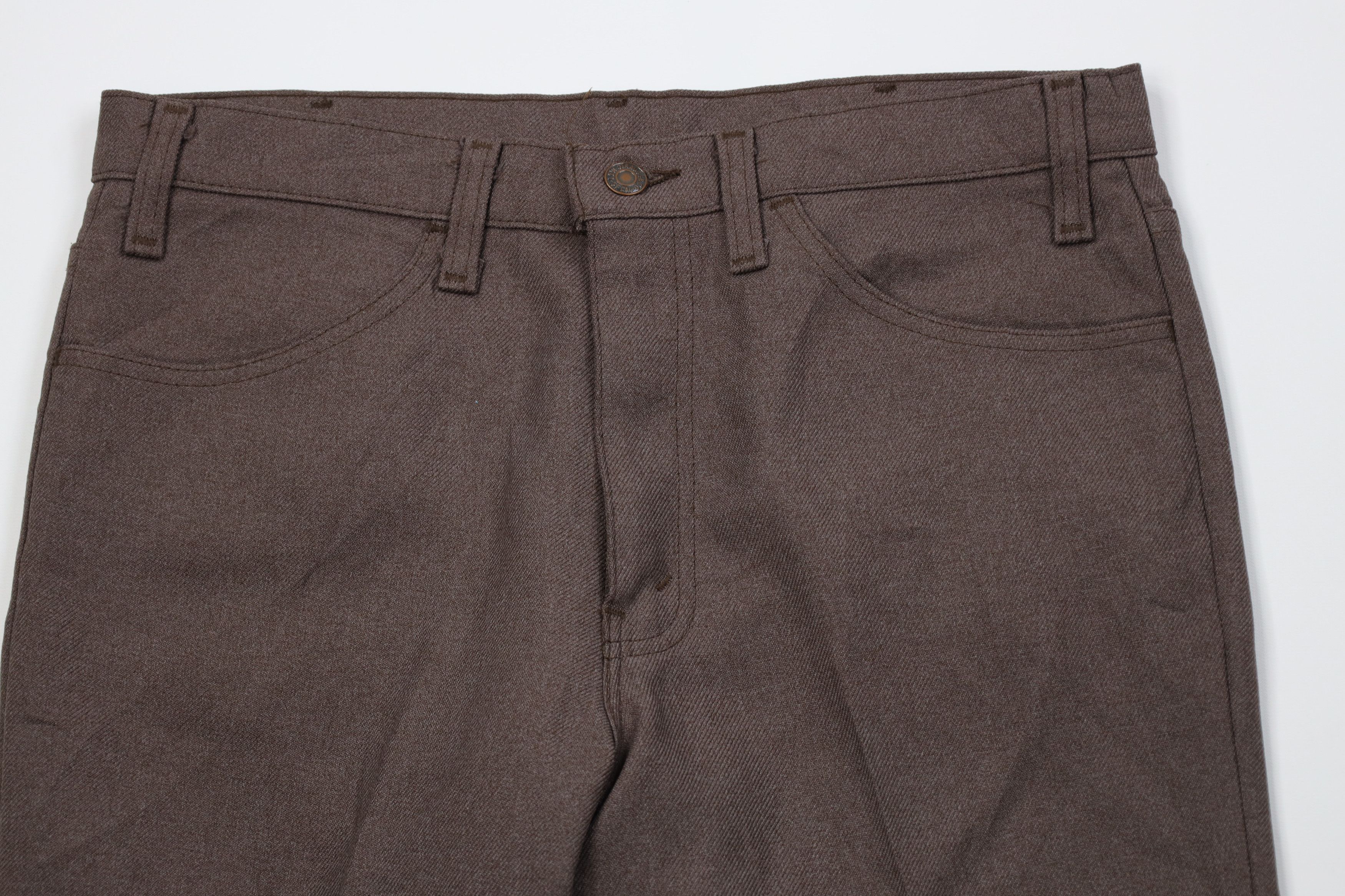 Levi's Vintage 90s Levis Wide Leg Chino Pants Trousers Brown USA Size US 33 - 2 Thumbnail