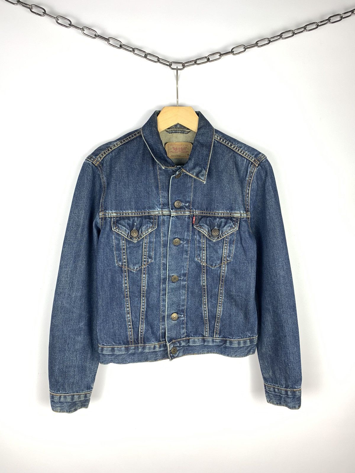Levi's Vintage Levi’s Denim Jacket Kids Size S Blue Y2K Size US S / EU 44-46 / 1 - 1 Thumbnail