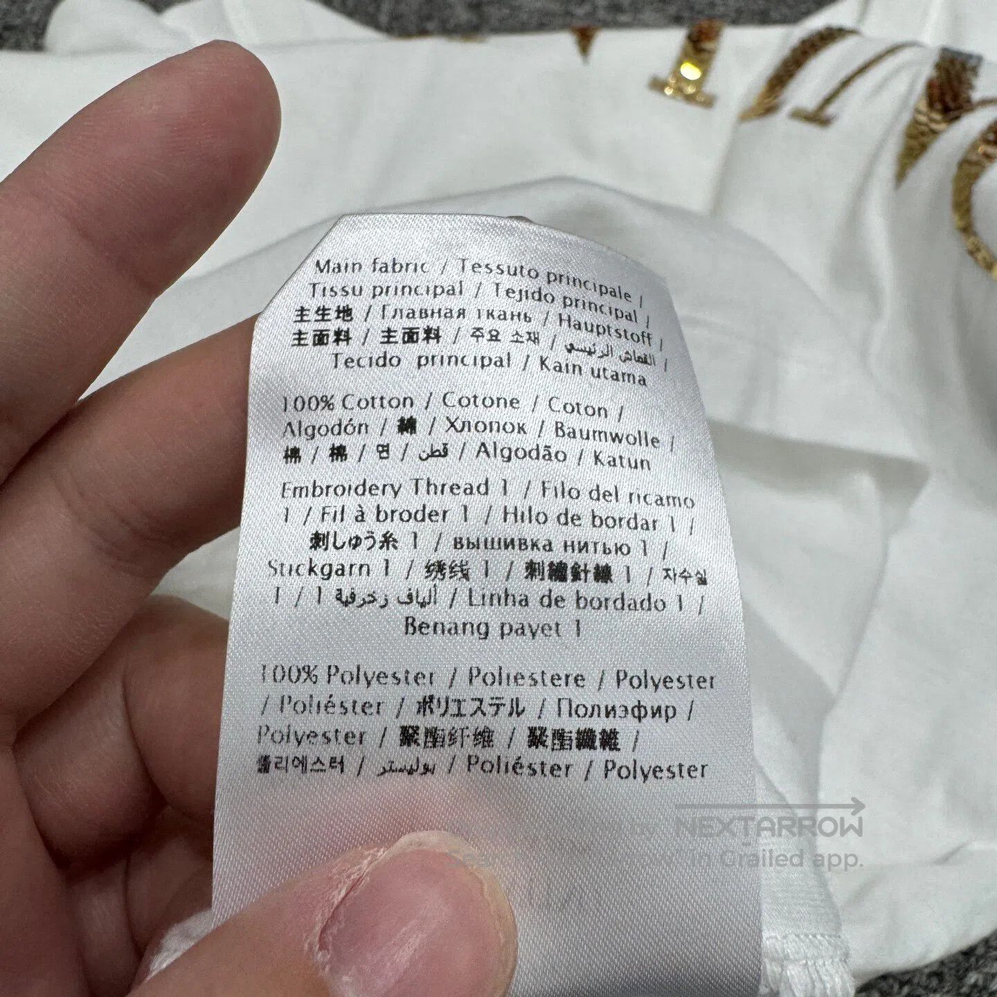Valentino Valentino Short-sleeved shirt with sequined letters| Size US M / EU 48-50 / 2 - 4 Thumbnail