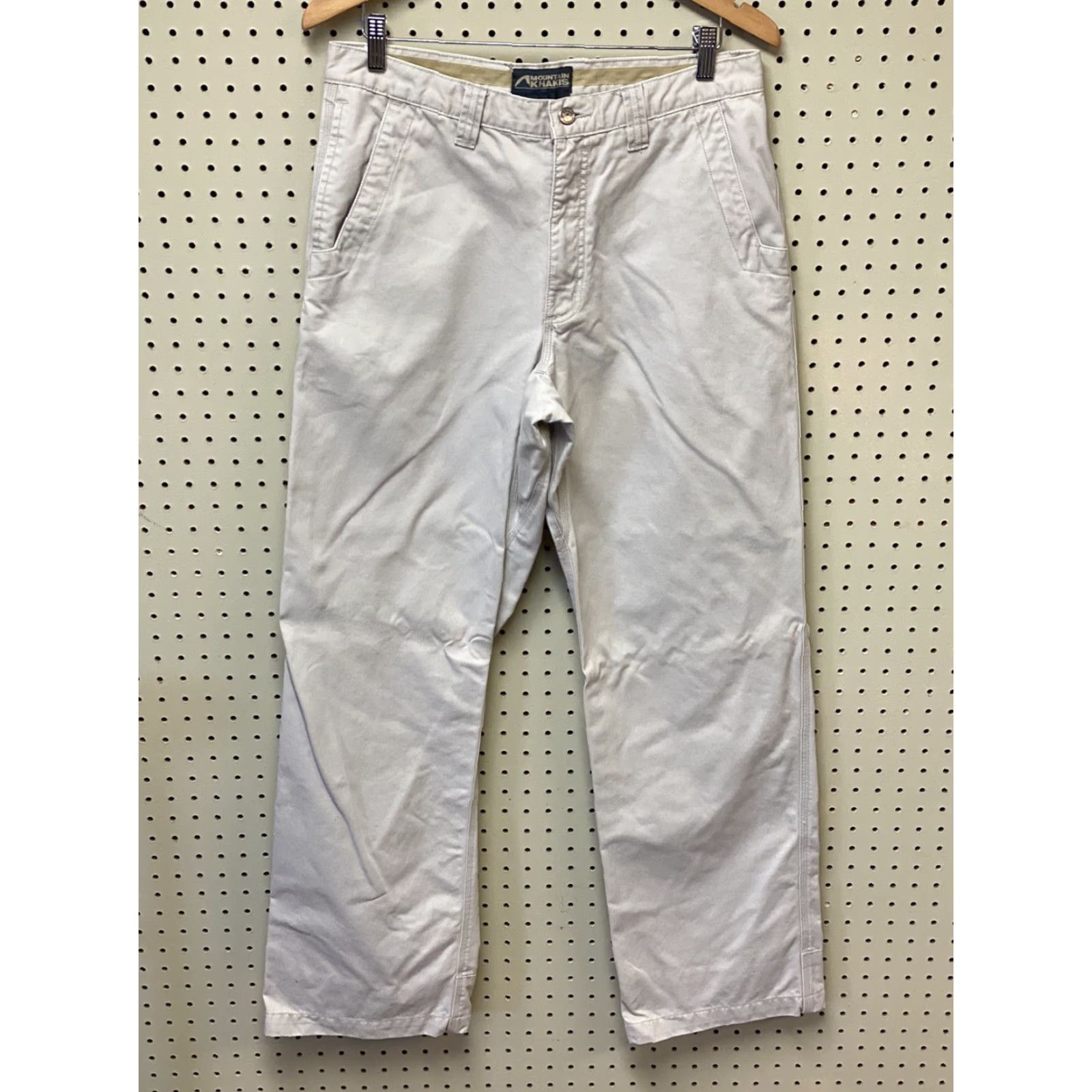 Mountain Khakis Mountain Khakis Pants Men 32 x 32 Canvas Khaki Beige Cotton Triple Stitched Flat Front Regular Inseam 32 Outdoor Teton Twill Pant Size US 32 / EU 48 - 2 Thumbnail