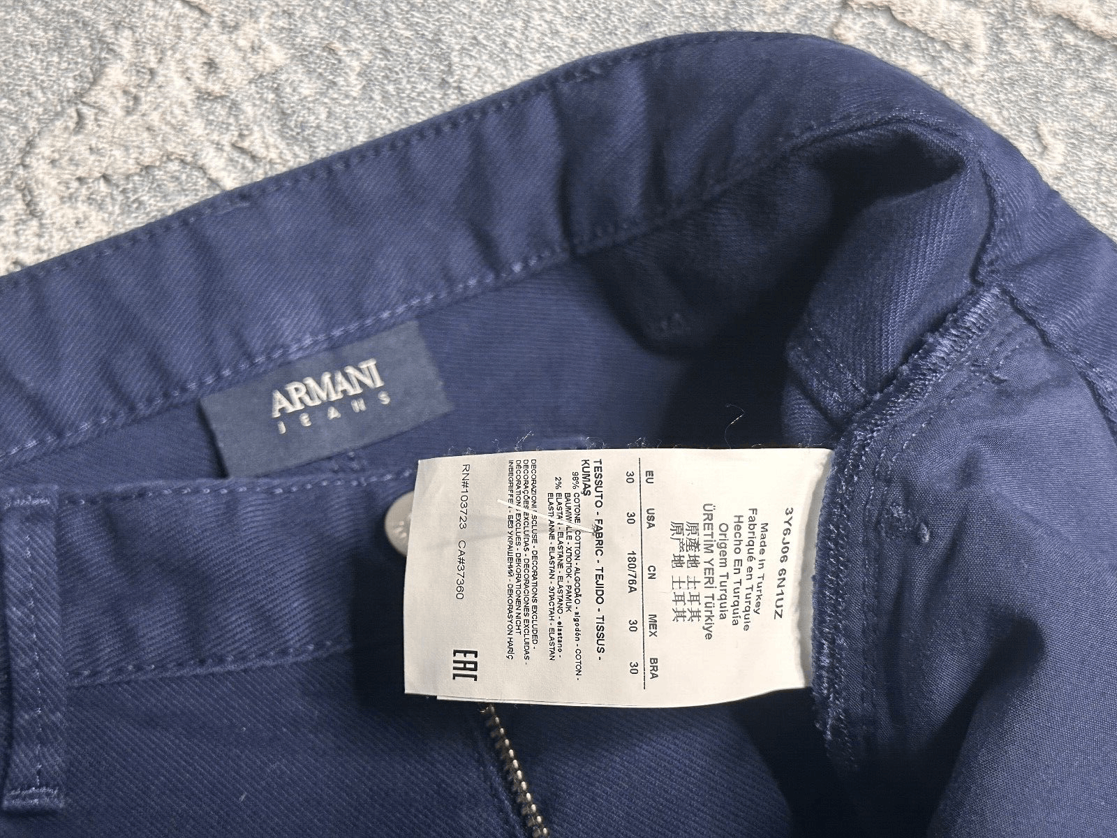 Armani Armani men's jeans 30 Size US 30 / EU 46 - 8 Thumbnail