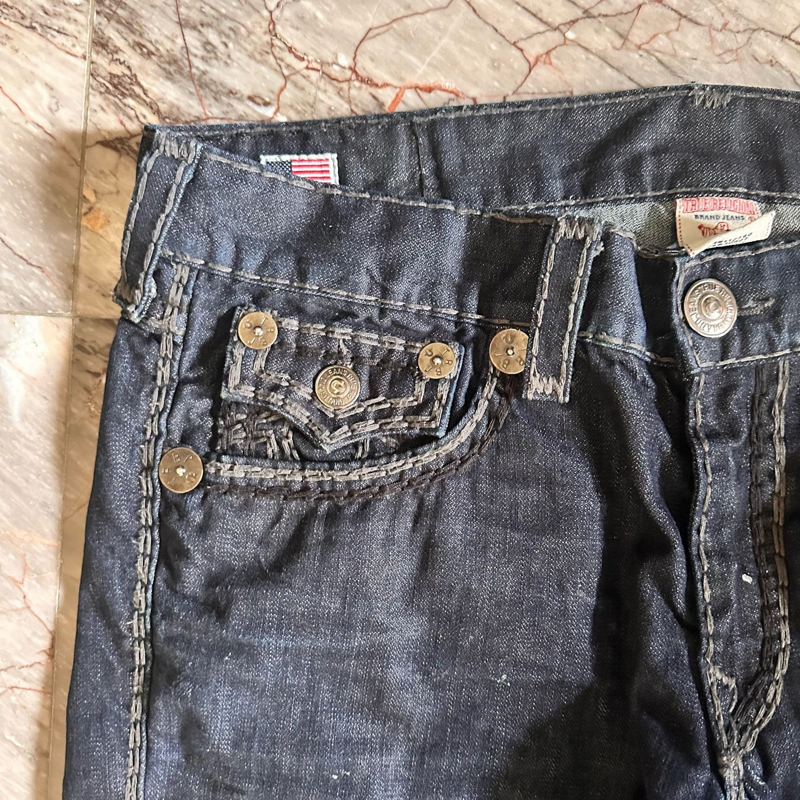 True Religion True Religion custom flared baggy wide leg jeans super qt Size US 40 / EU 56 - 8 Thumbnail