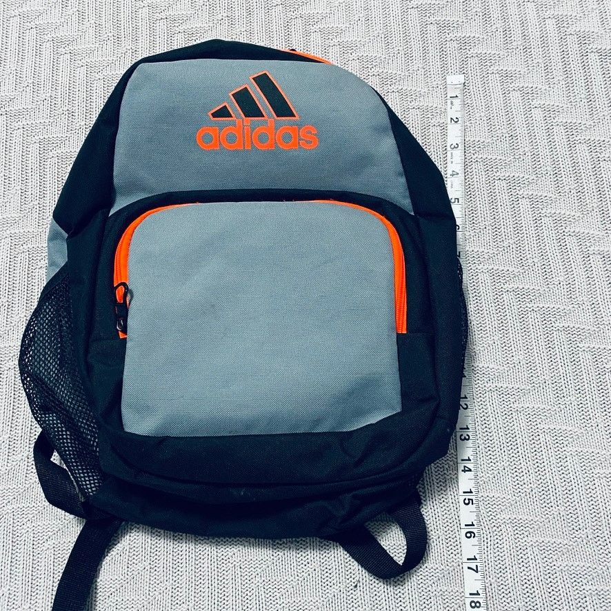Adidas Adidas gray and orange small backpack Size ONE SIZE - 6 Thumbnail