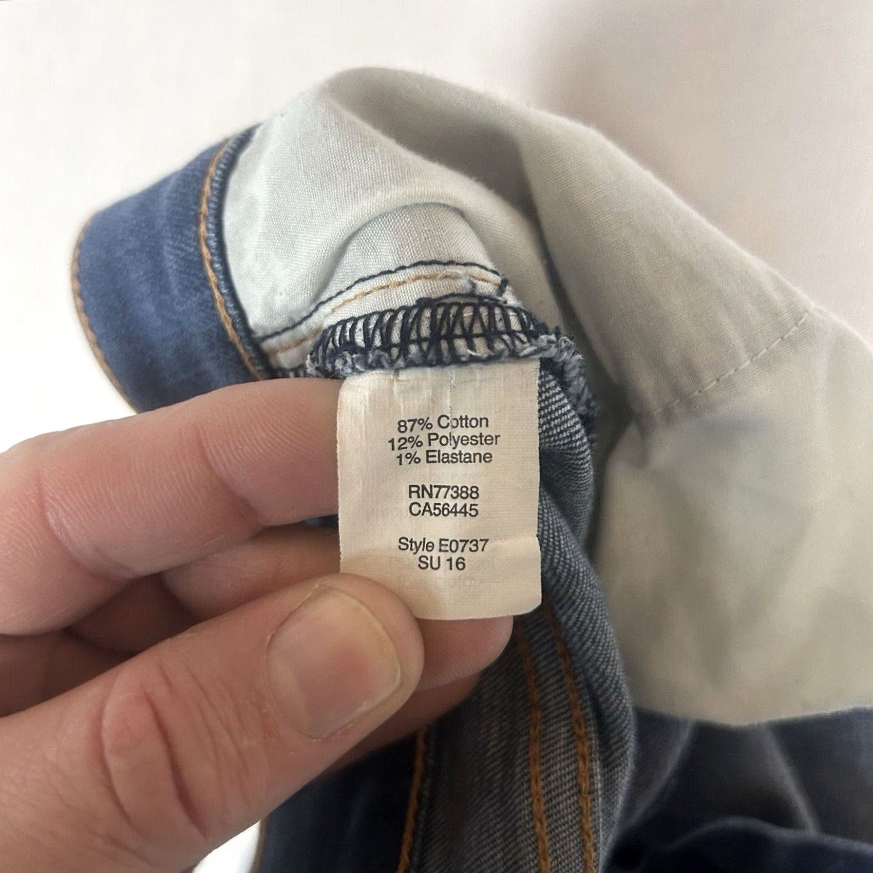 J.Crew J.Crew Jeans Skinny Low Rise 27/30 Womens Button Zip 30in Inseam Stretch Pockets Blue Size 27" / US 4 / IT 40 - 4 Thumbnail
