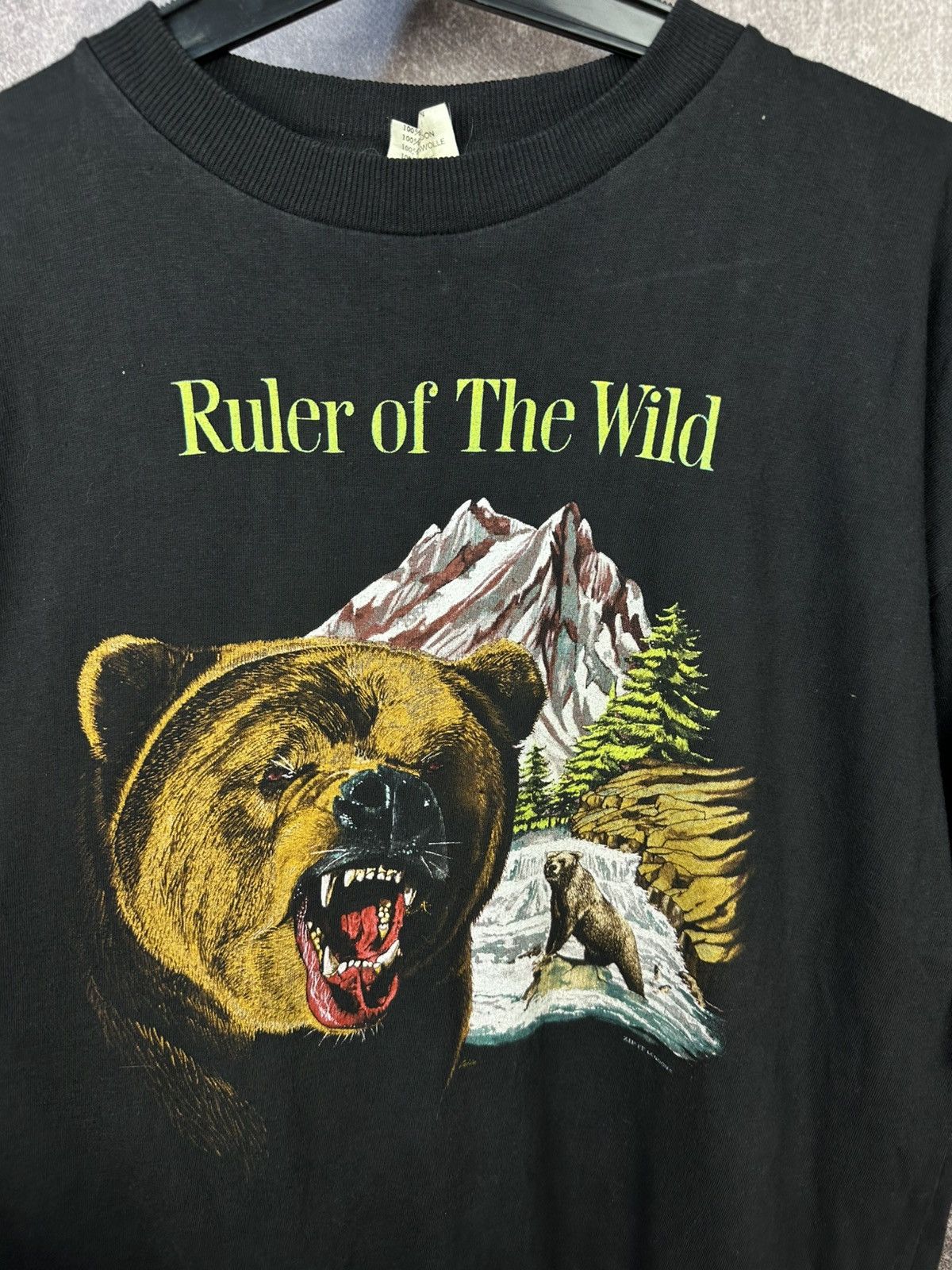 Vintage Vintage zip it London big bear single stitch t-shirt Size US XL / EU 56 / 4 - 2 Thumbnail