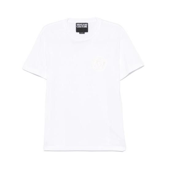 Tシャツ・カットソー VERSACE Men T Shirts 78GAHT00CJ00TG03 White Tシャツ・カットソー VERSACE JEANS COUTURE Men T-shirt White
