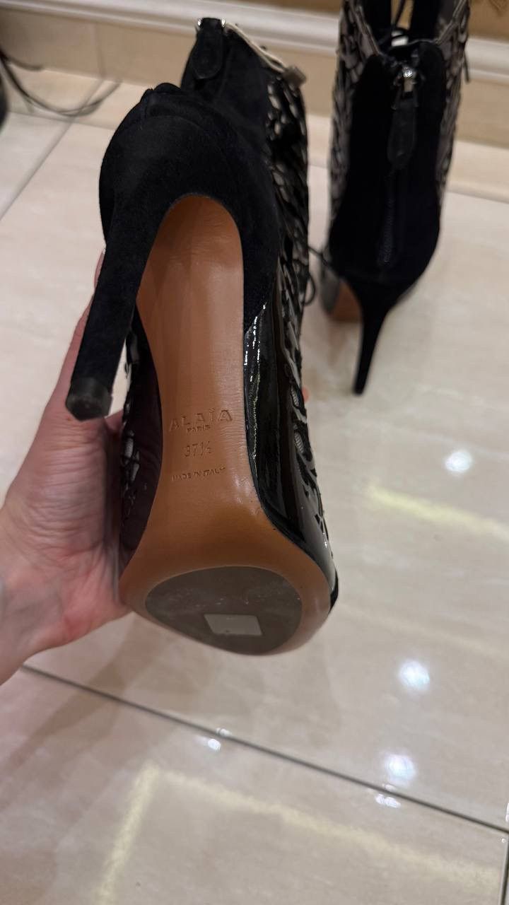 Alaia Alaia Leather Lace Up Boots Size 37,5 Size US 7.5 / IT 37.5 - 6 Thumbnail