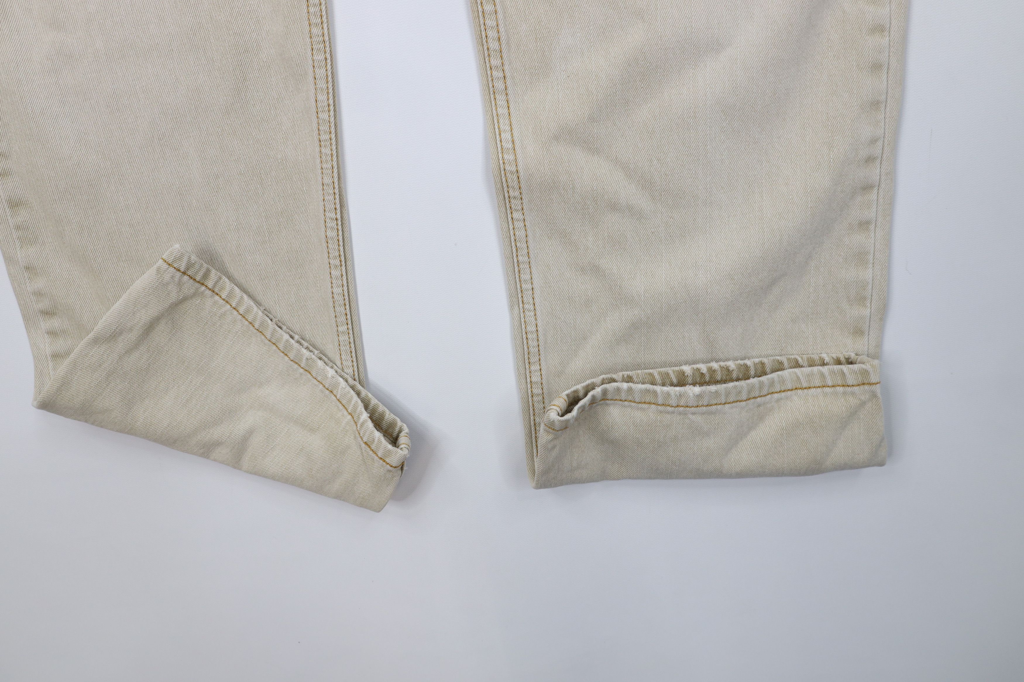 Levi's Vintage Y2K 2006 Levis 505 Regular Fit Denim Jeans Beige Size US 36 / EU 52 - 5 Thumbnail