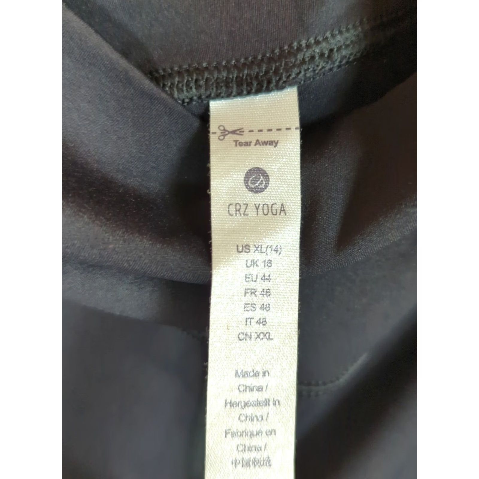 Vintage VINTAGE CRZ YOGA Women's Biker Shorts XL Black 8" inseam Size 40" / US 18 - 6 Thumbnail