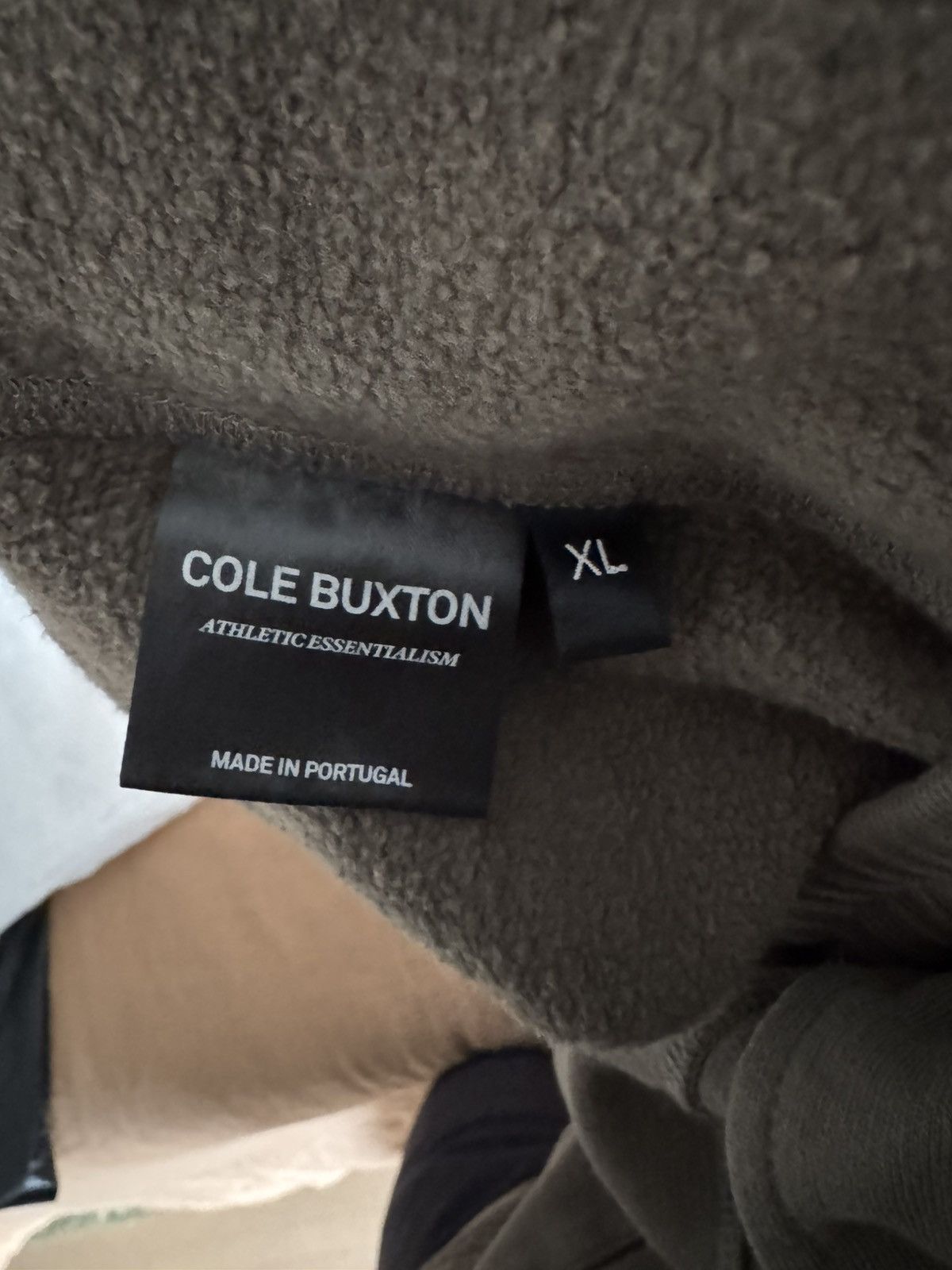 Cole Buxton Heavyweight Warm Up Sweatpants Khaki Size US 33 - 6 Thumbnail