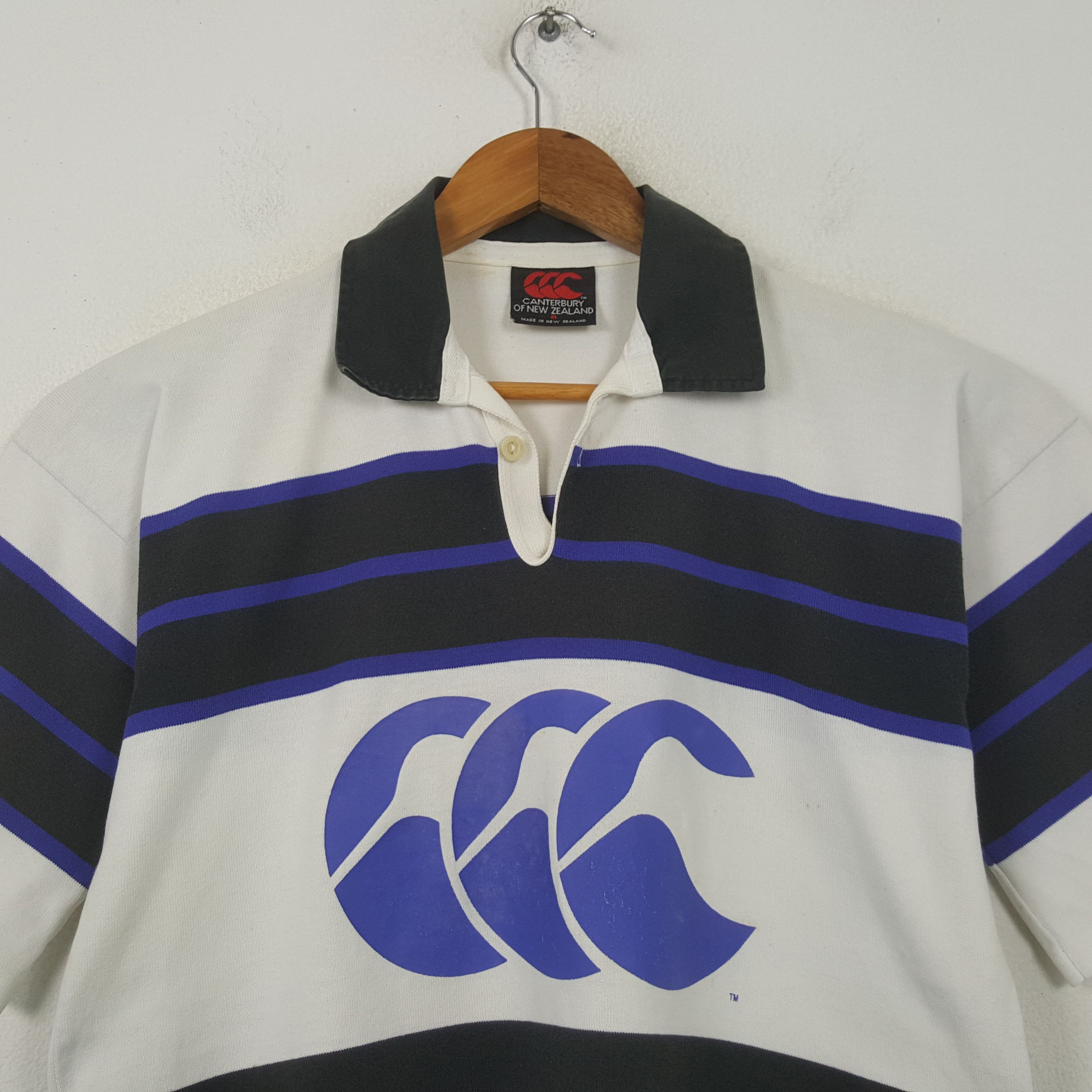 Canterbury of New Zealand Vintage 90s Canterbury Big Logo Rugby Jersey Shirt RR7 Size US L / EU 52-54 / 3 - 2 Thumbnail